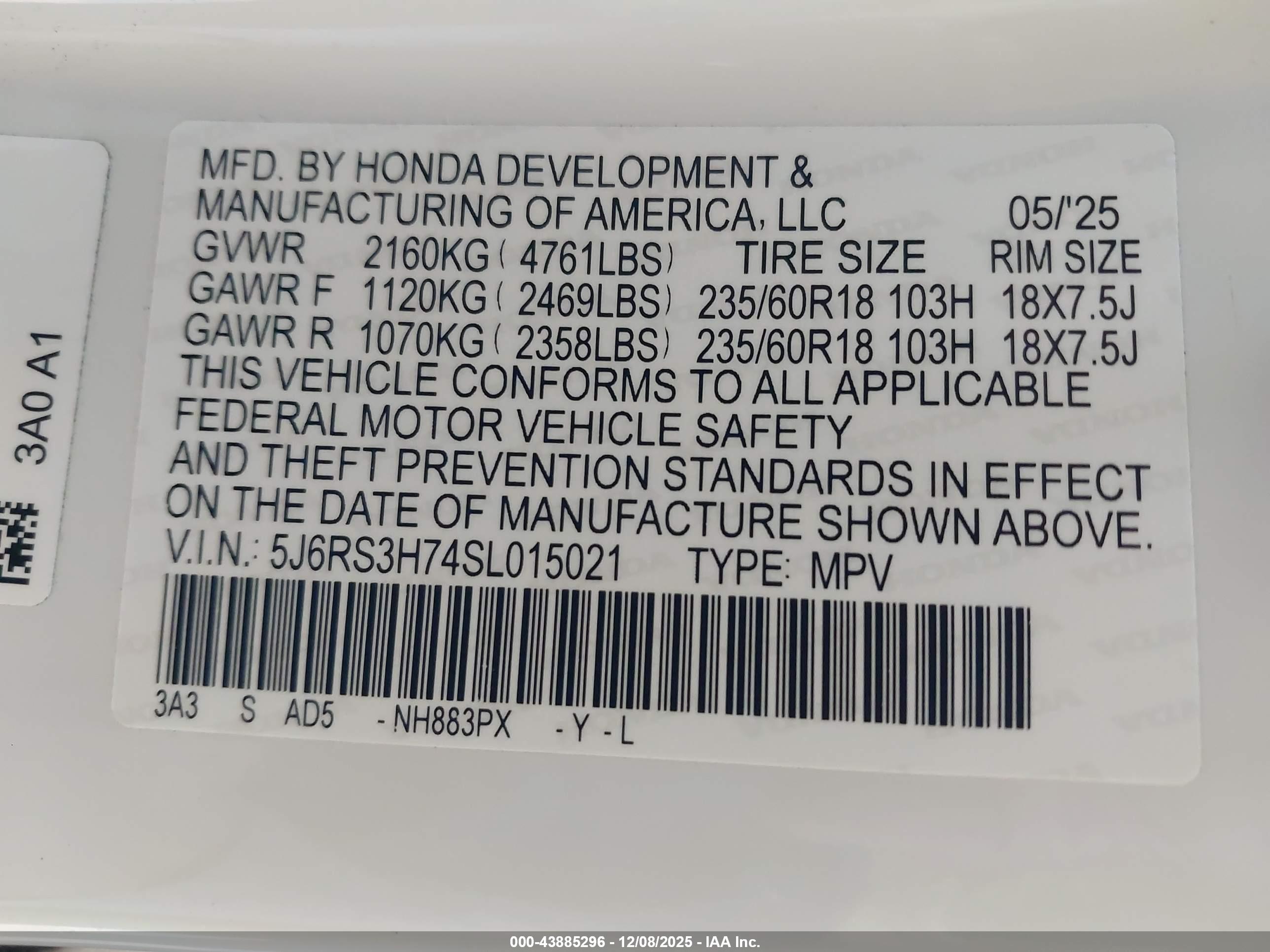 HONDA CR-V image 9
