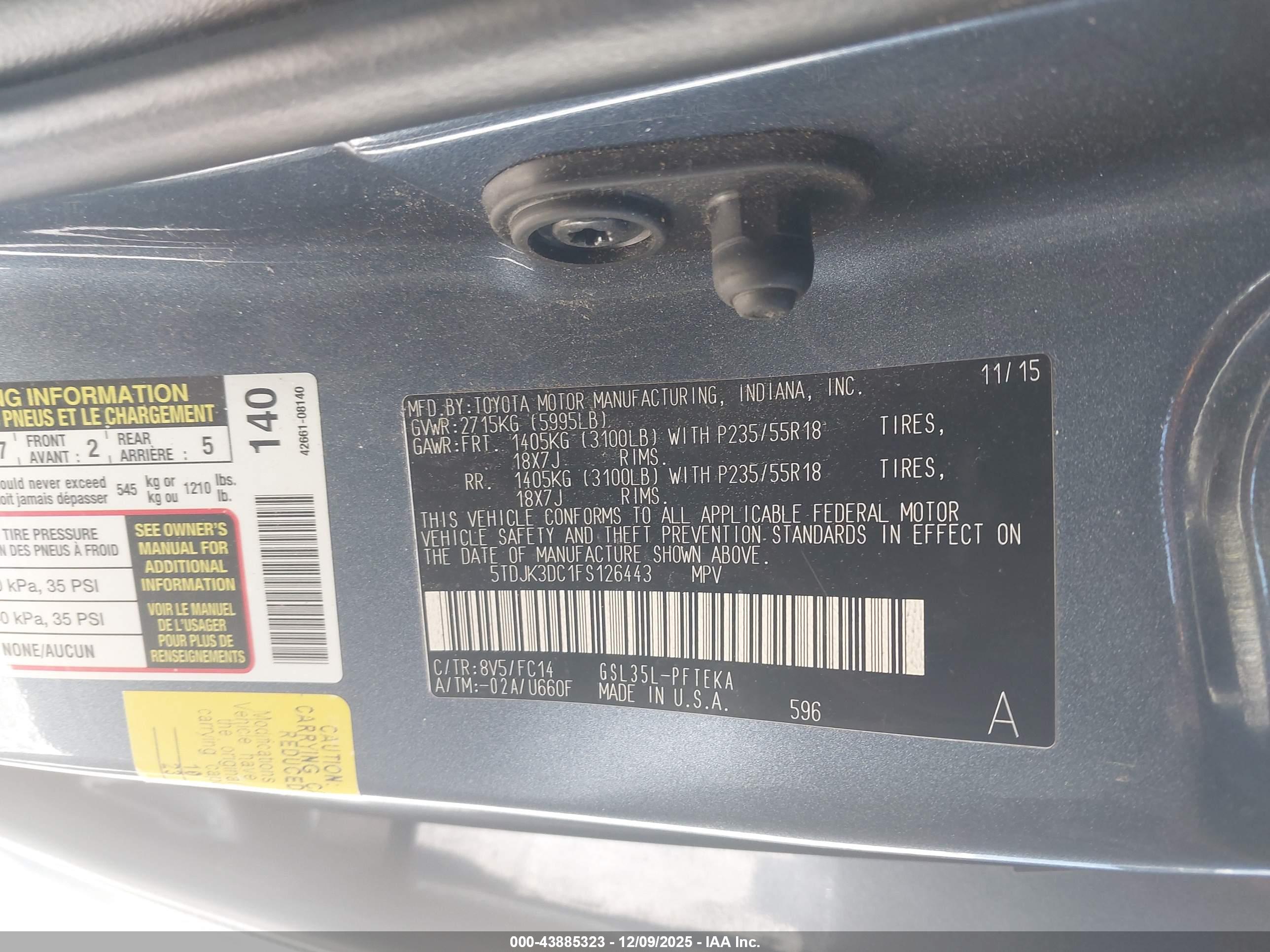 TOYOTA SIENNA image 9