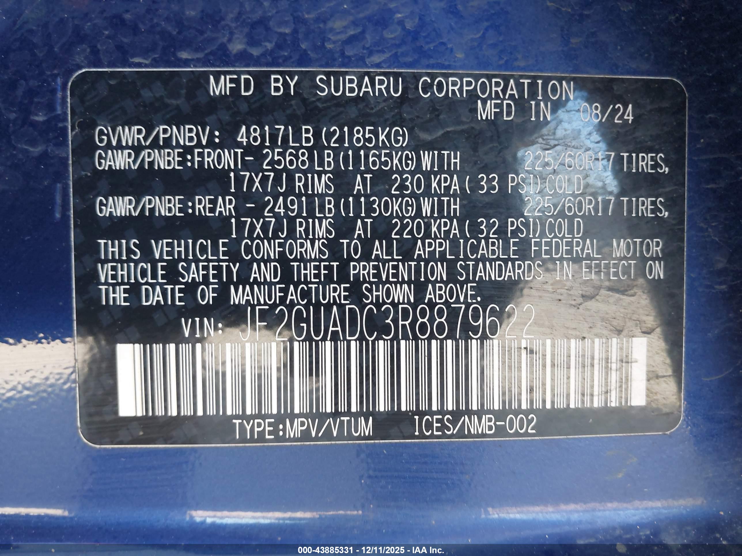 SUBARU CROSSTREK image 9