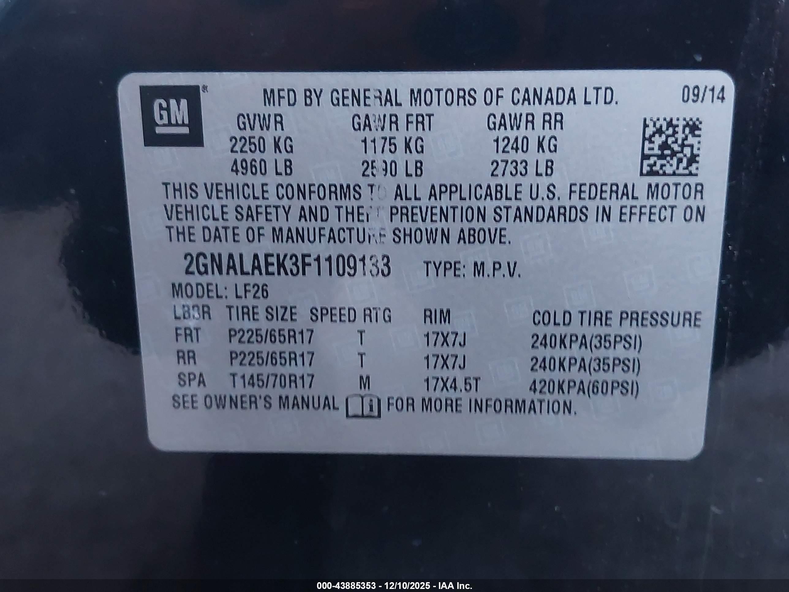 CHEVROLET EQUINOX image 9