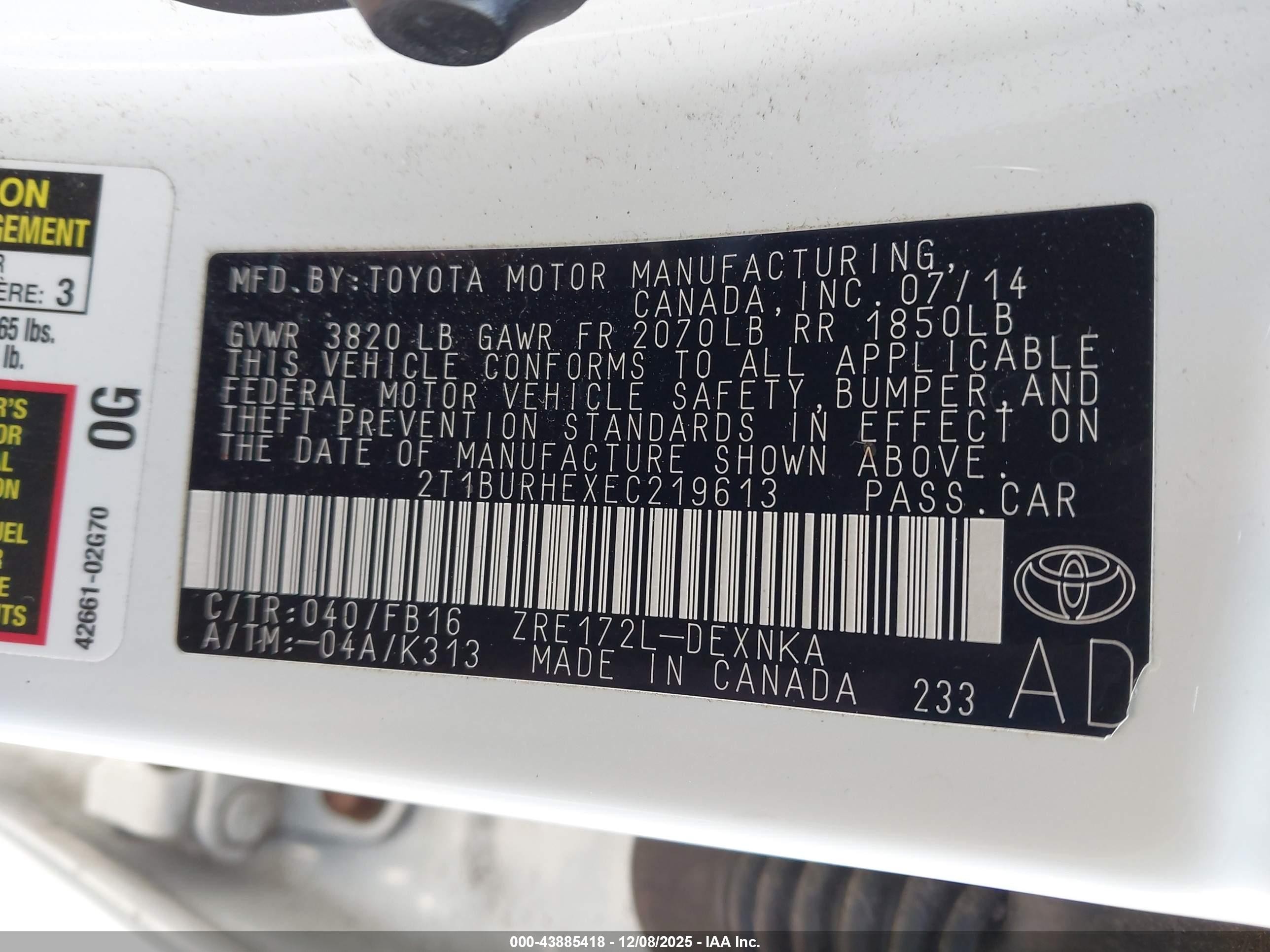 TOYOTA COROLLA image 9