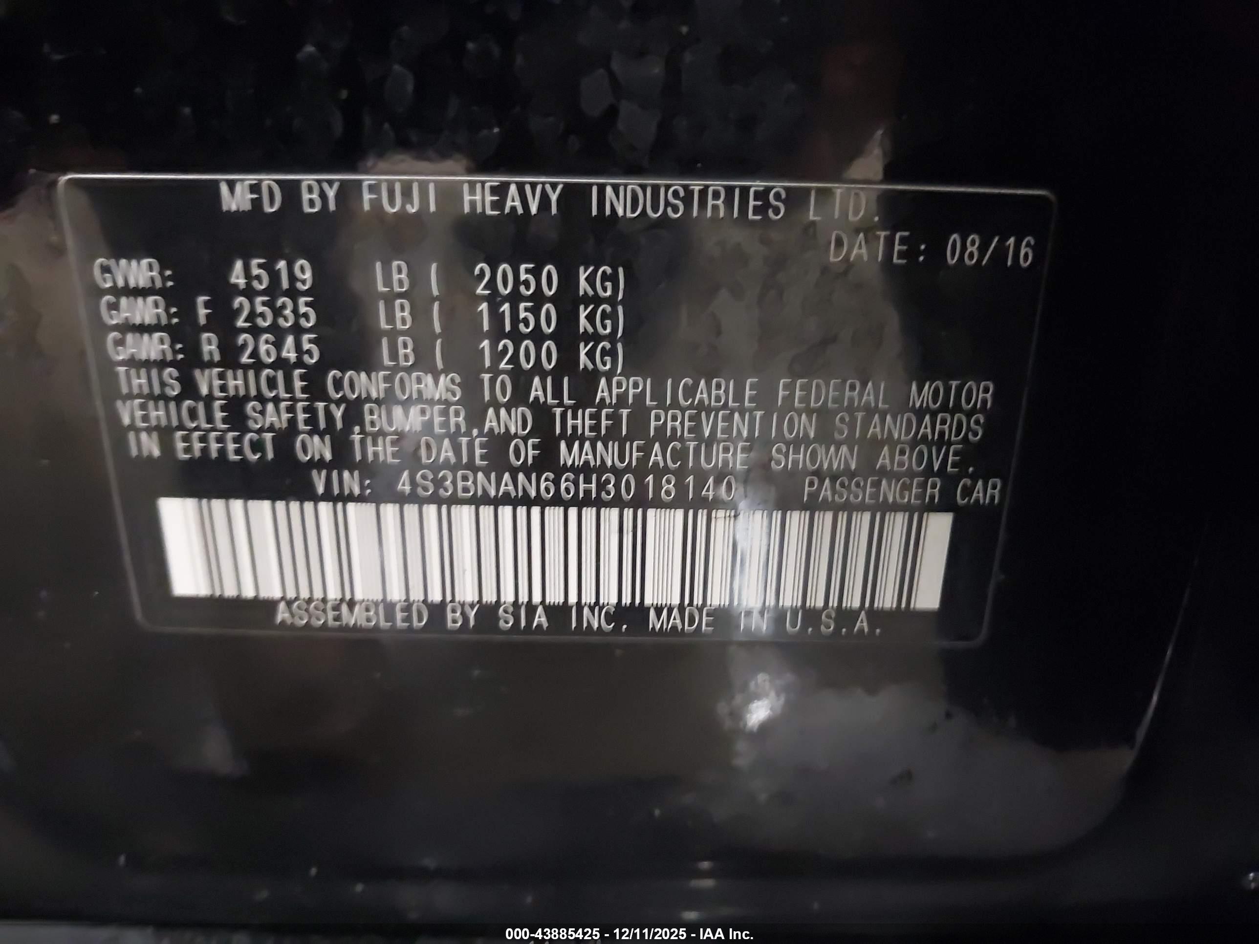SUBARU LEGACY image 9