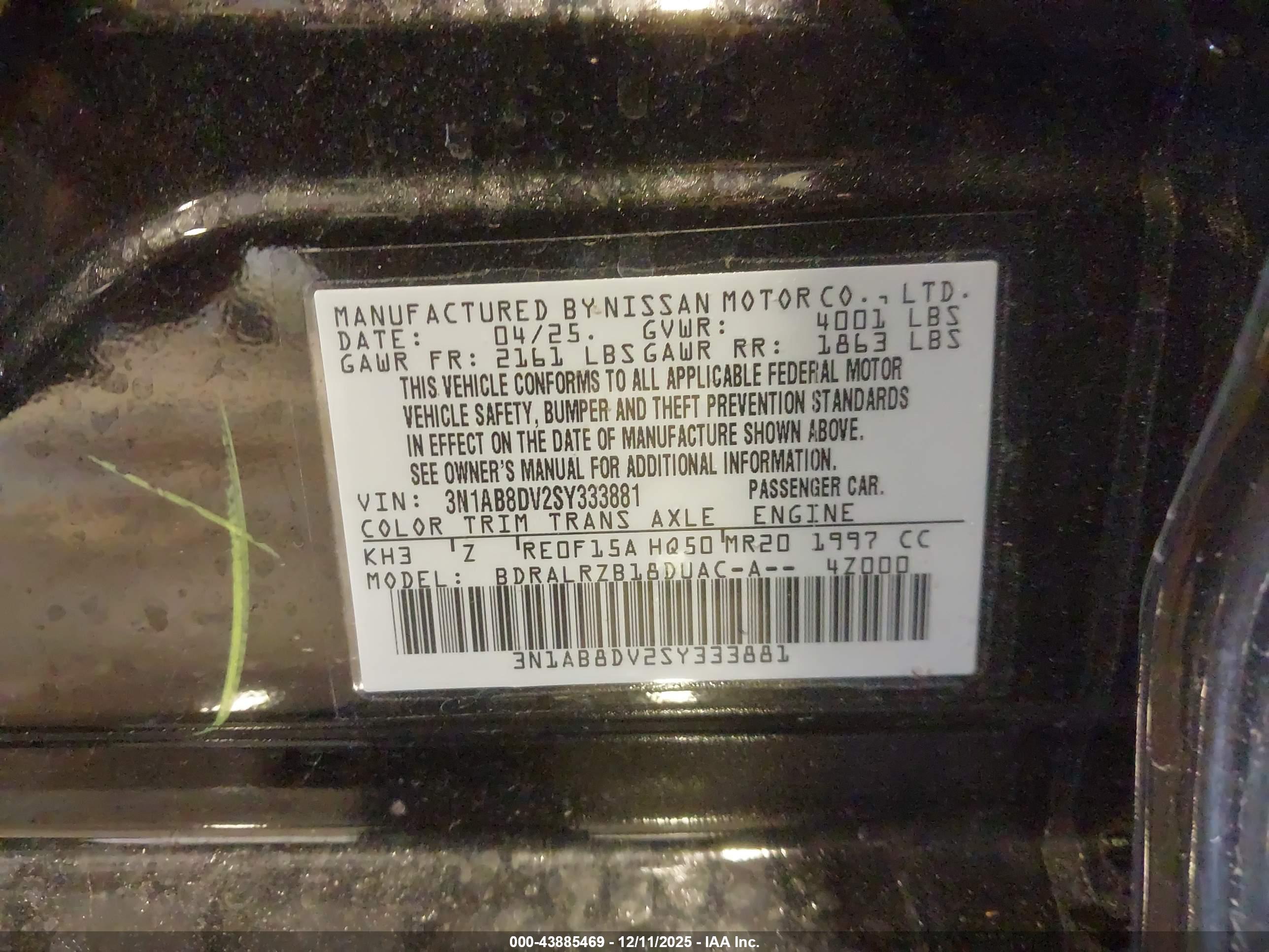 NISSAN SENTRA image 9