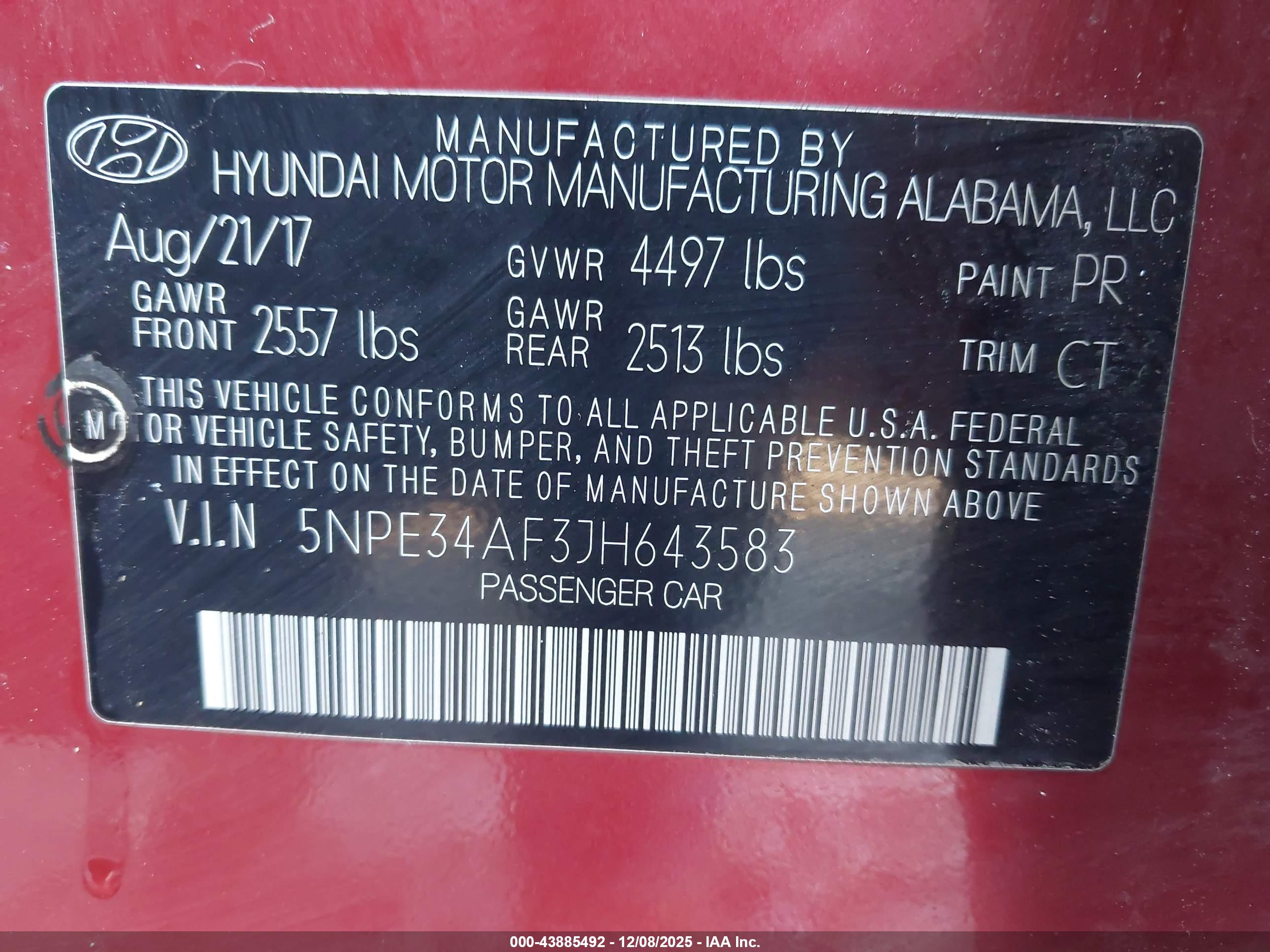 HYUNDAI SONATA image 9