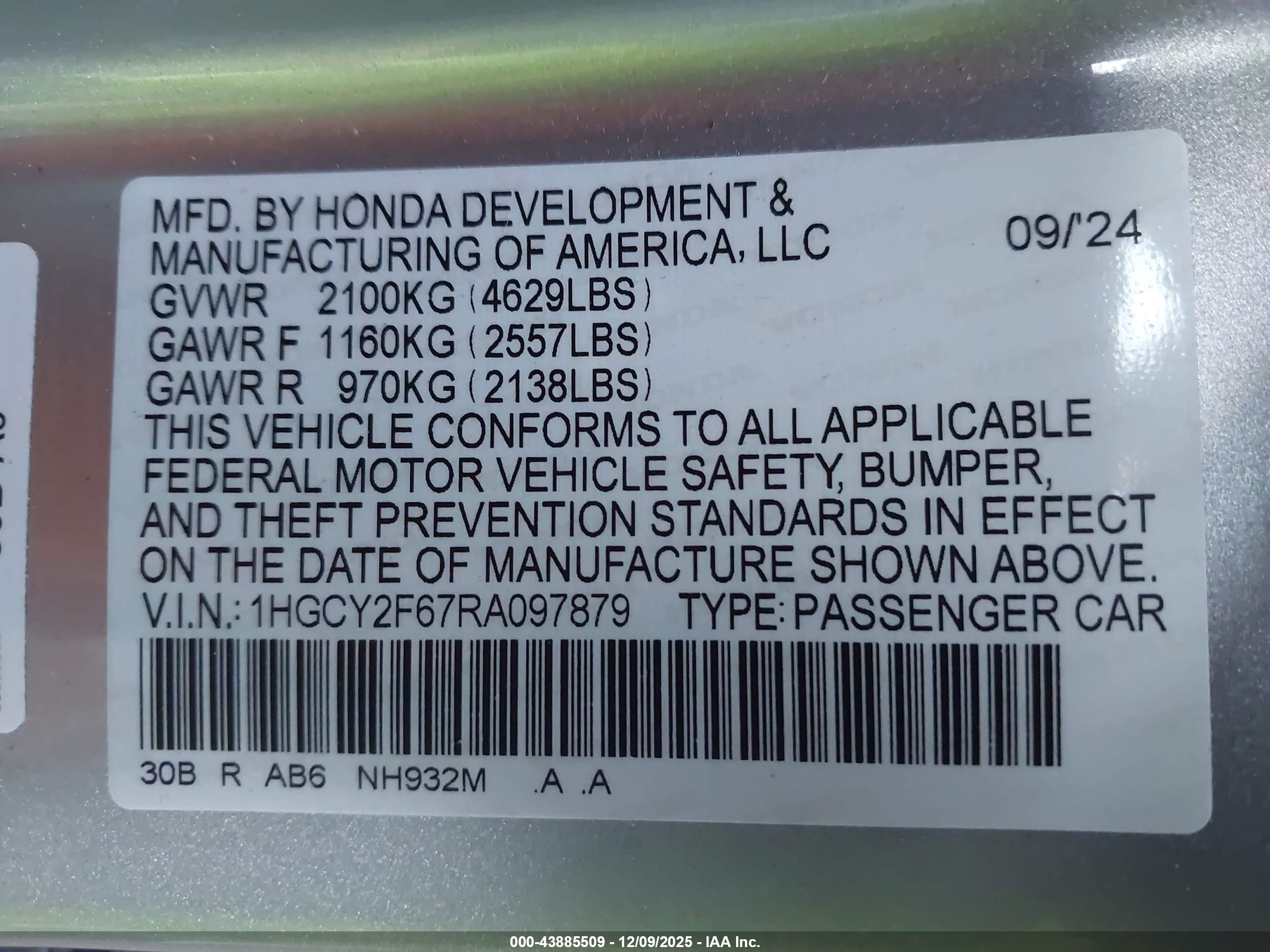 HONDA ACCORD image 9