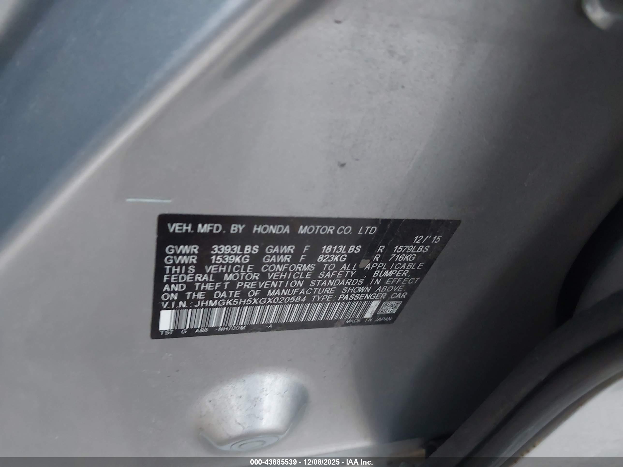 HONDA FIT image 9