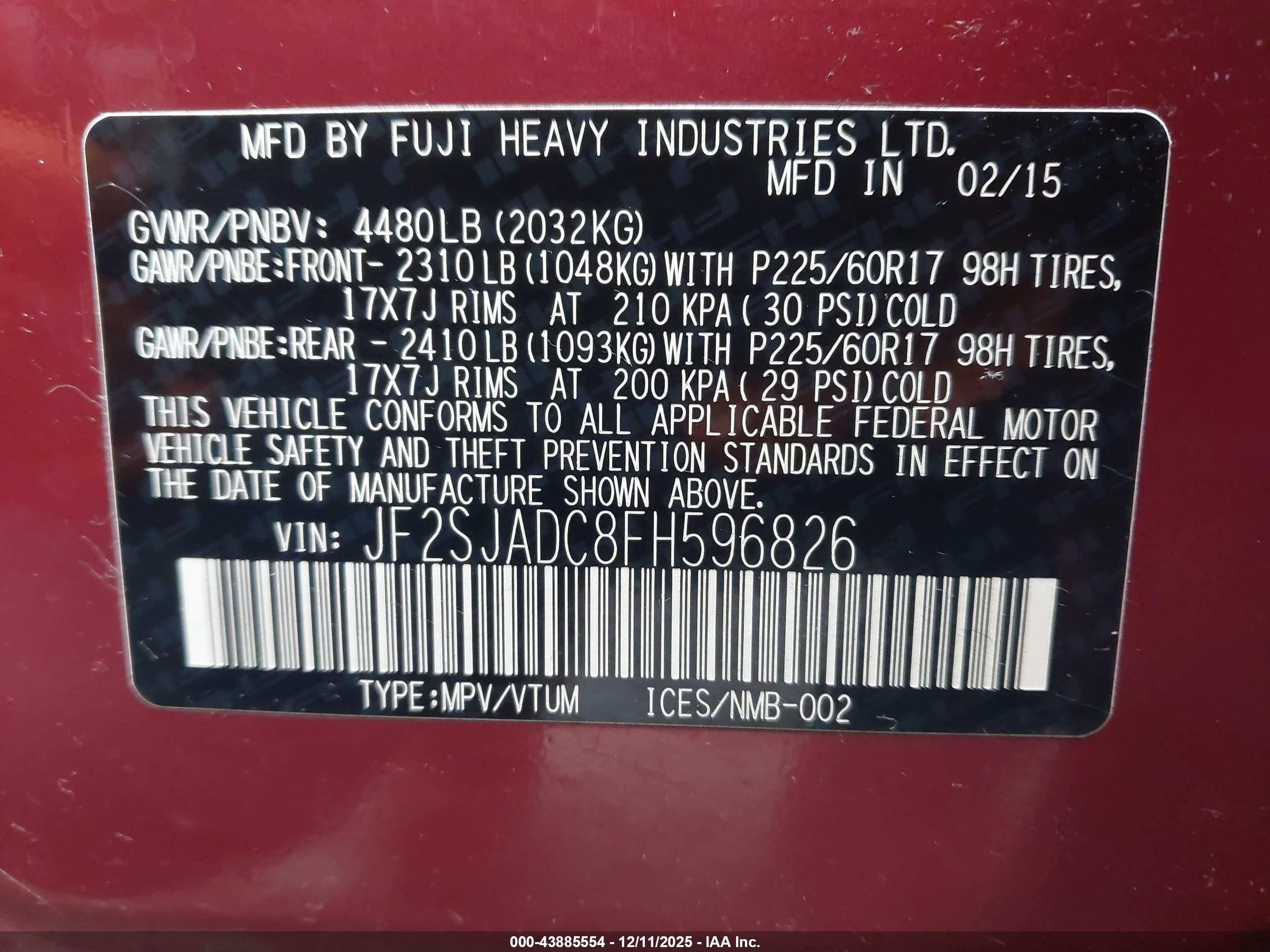 SUBARU FORESTER image 9