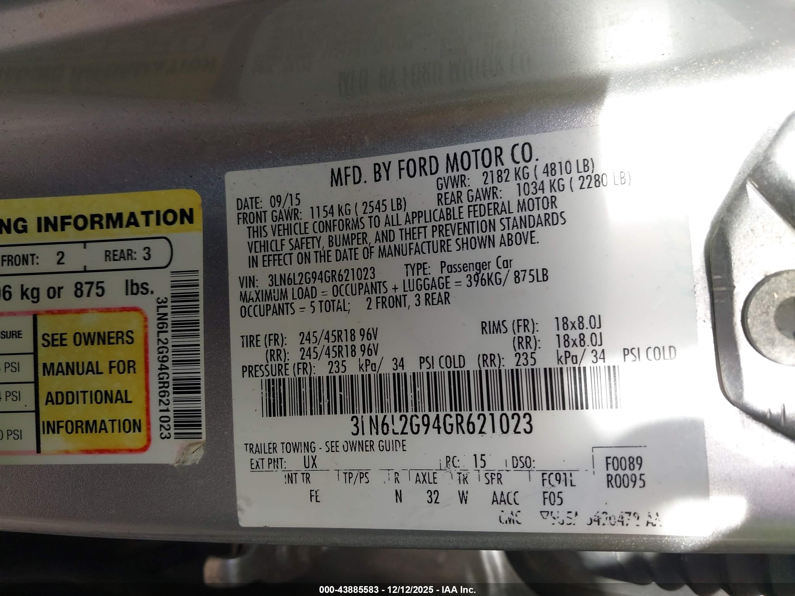 LINCOLN MKZ image 9