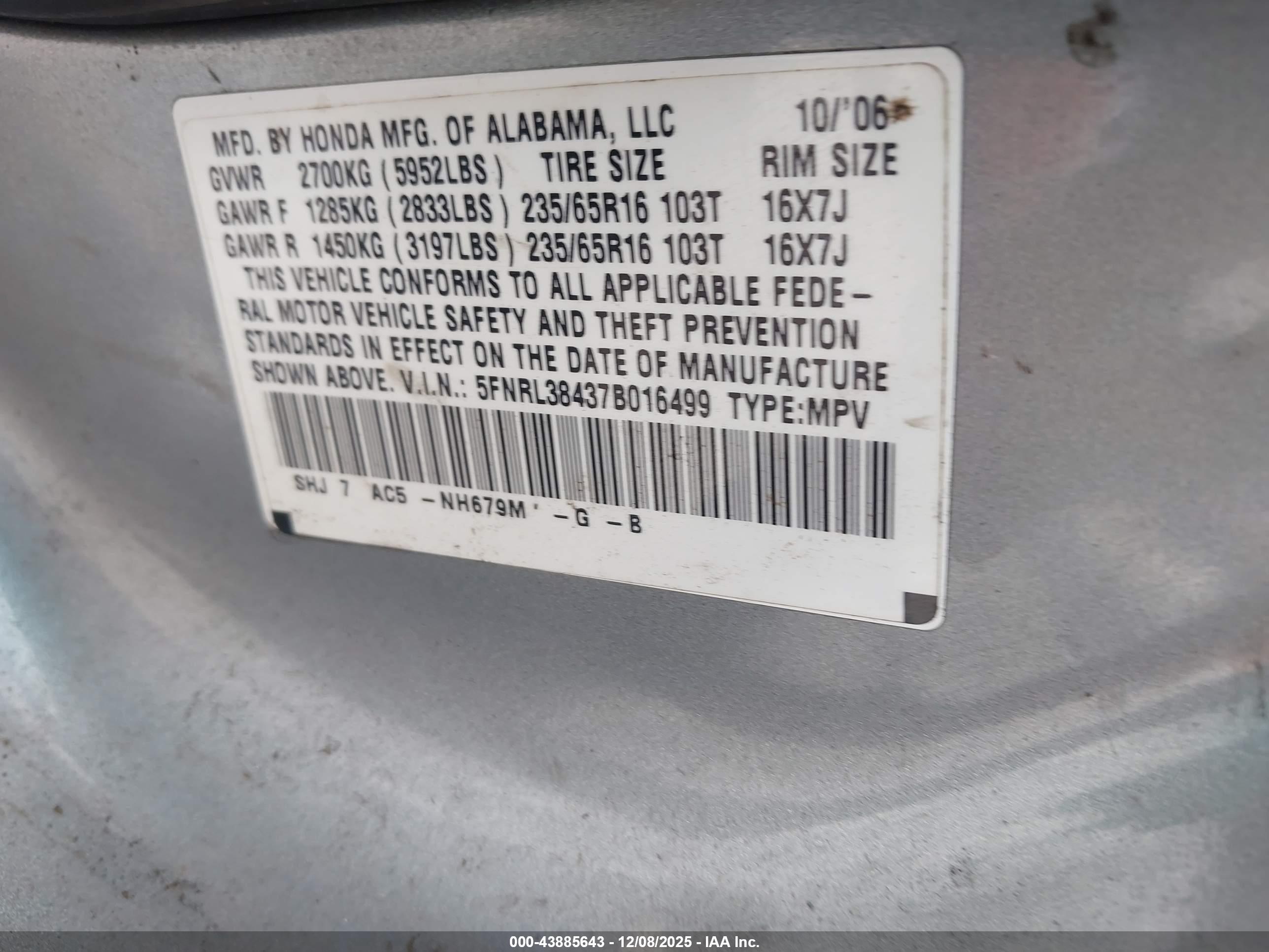 HONDA ODYSSEY image 9