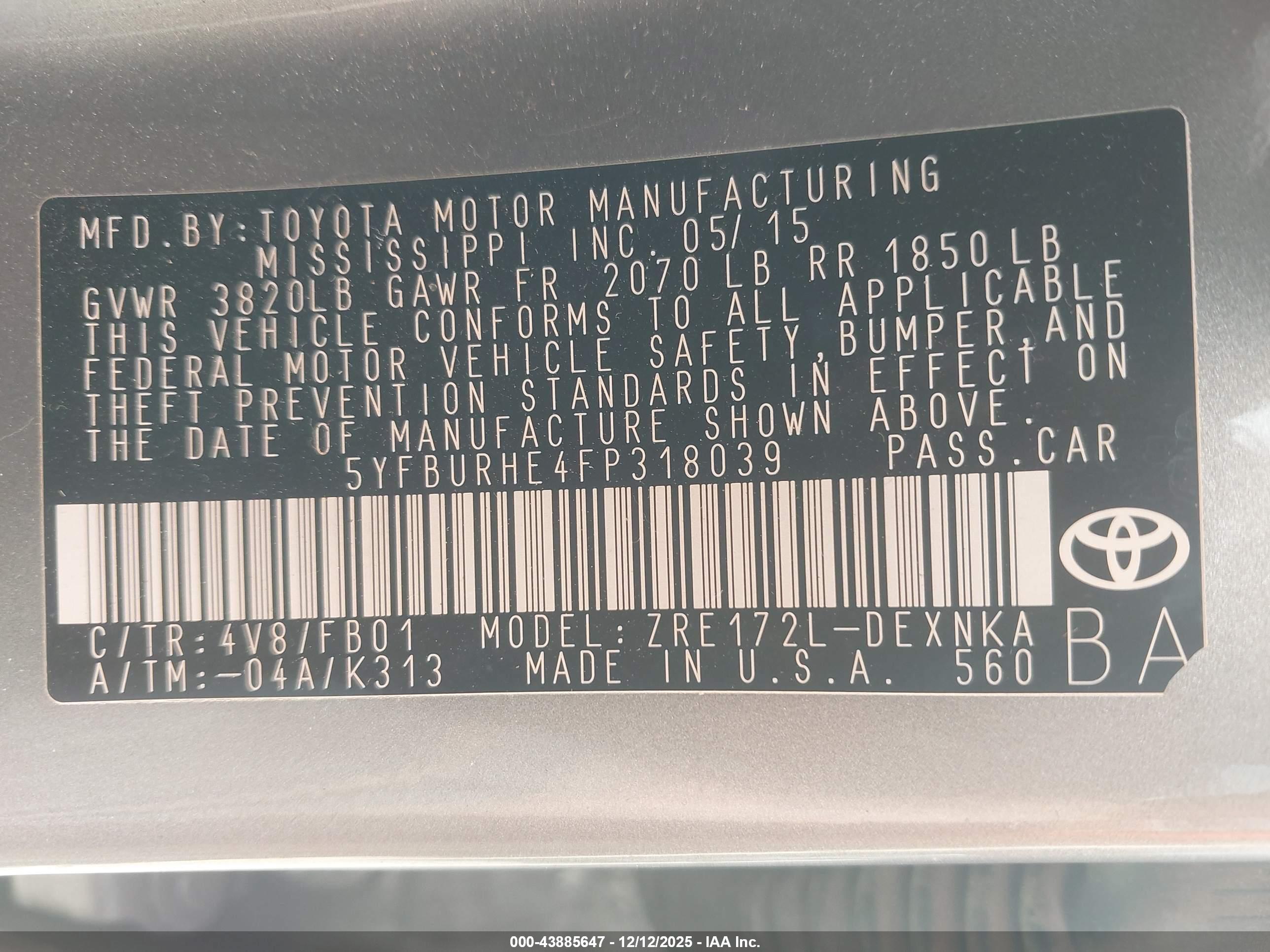 TOYOTA COROLLA image 9