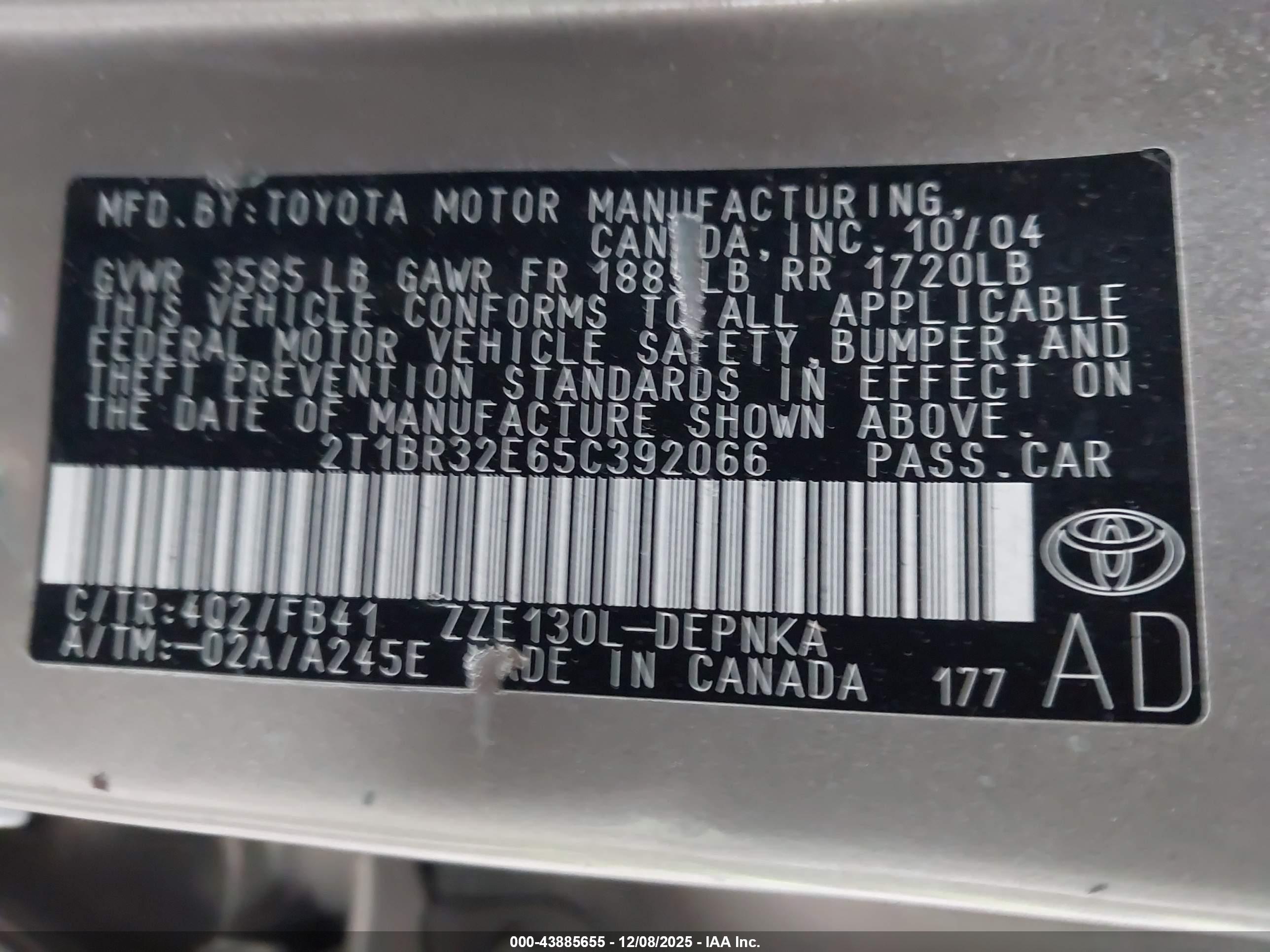 TOYOTA COROLLA image 9