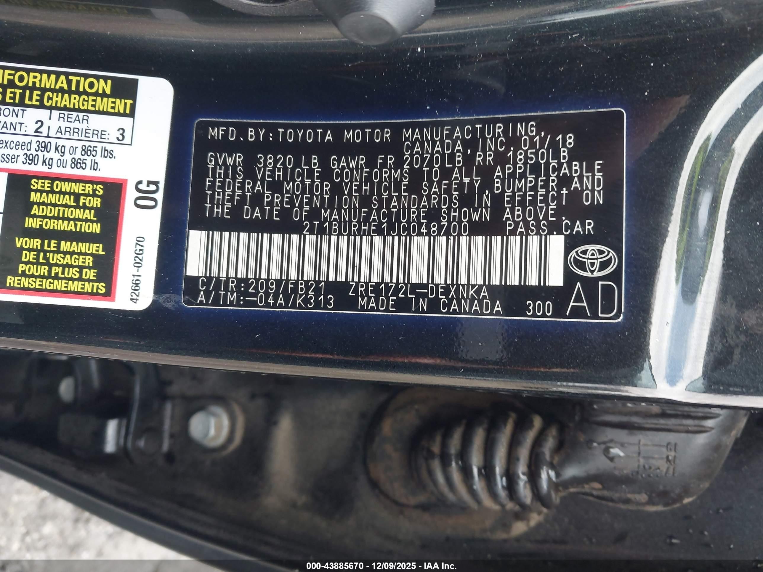 TOYOTA COROLLA image 9