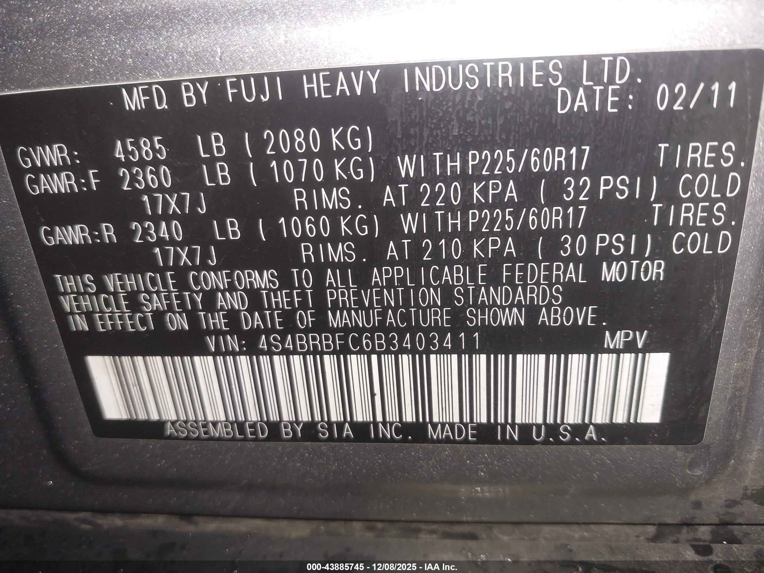 SUBARU OUTBACK image 9