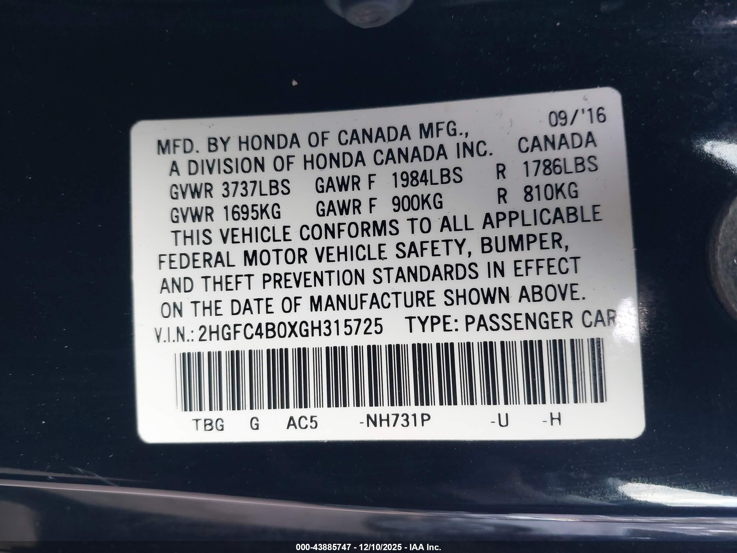 HONDA CIVIC image 9