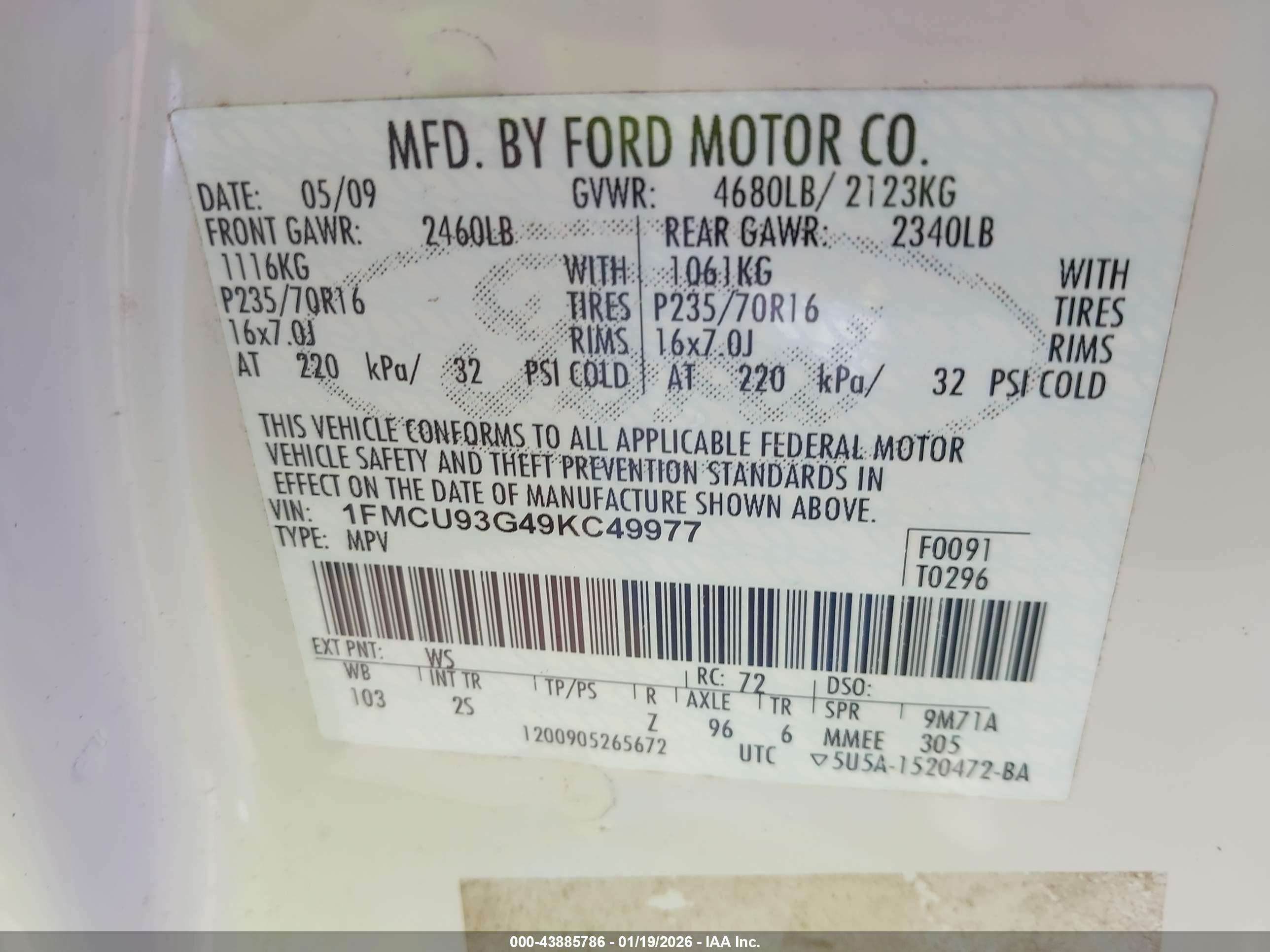 FORD ESCAPE image 9