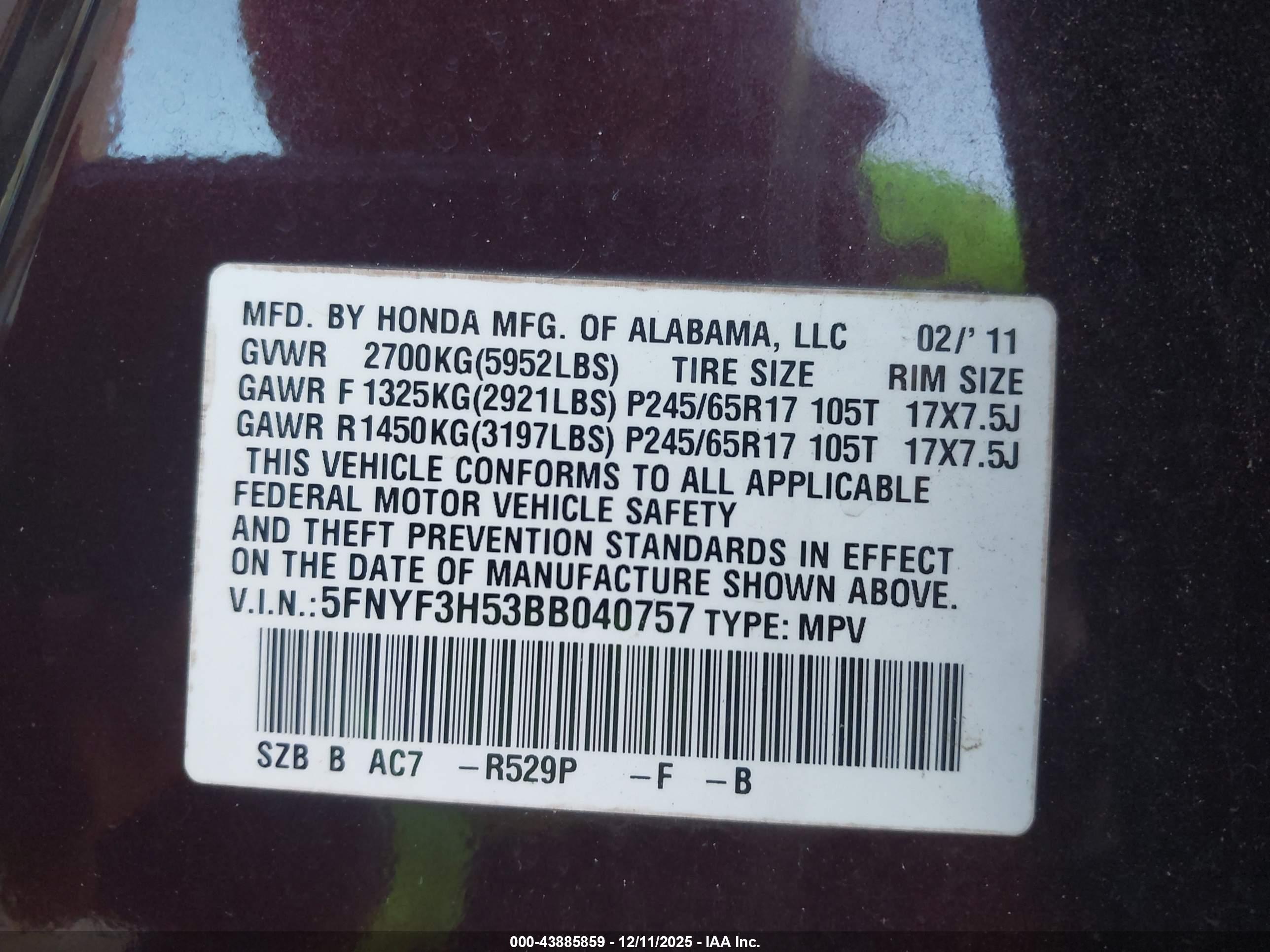 HONDA PILOT image 9