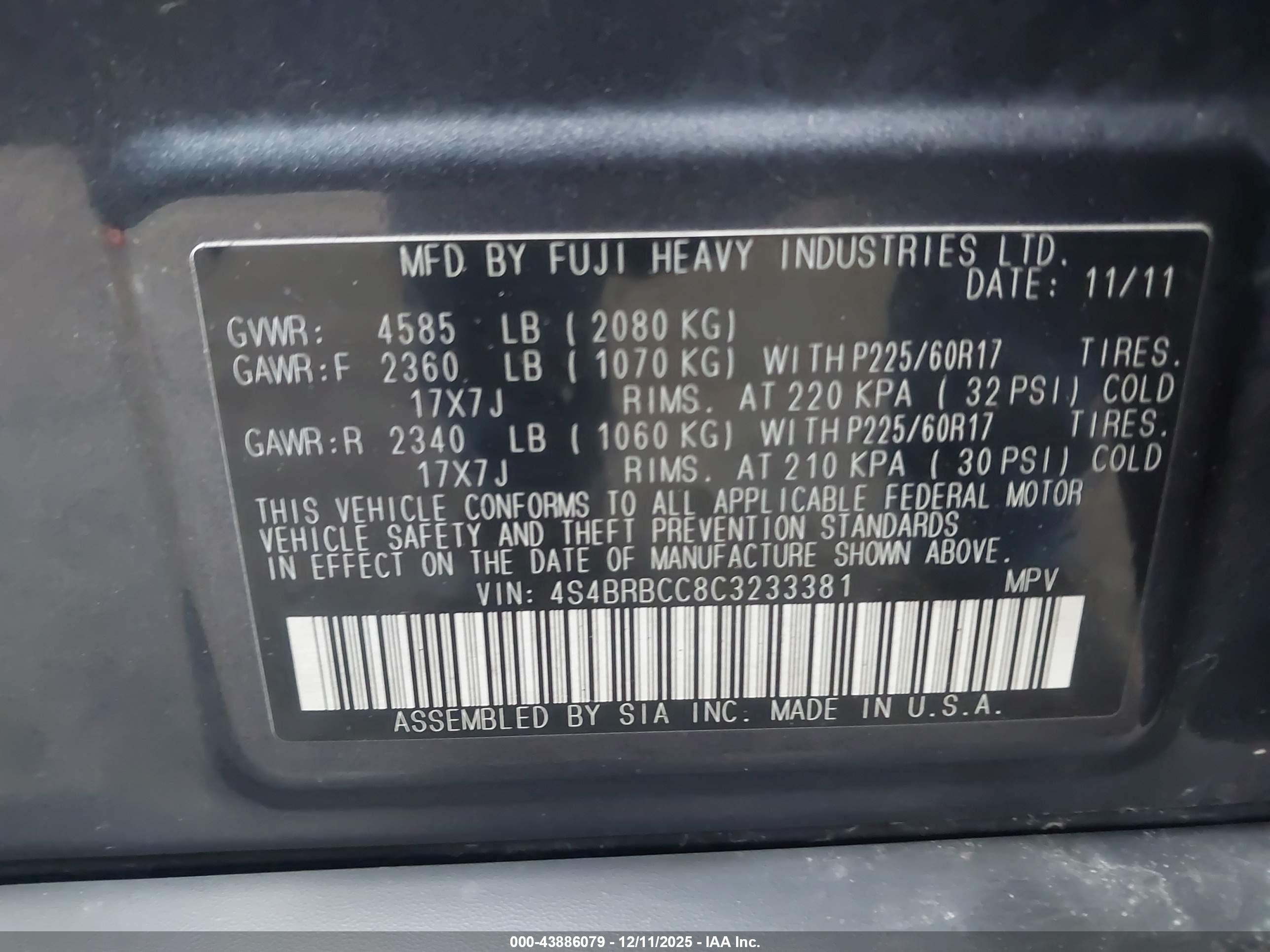 SUBARU OUTBACK image 9