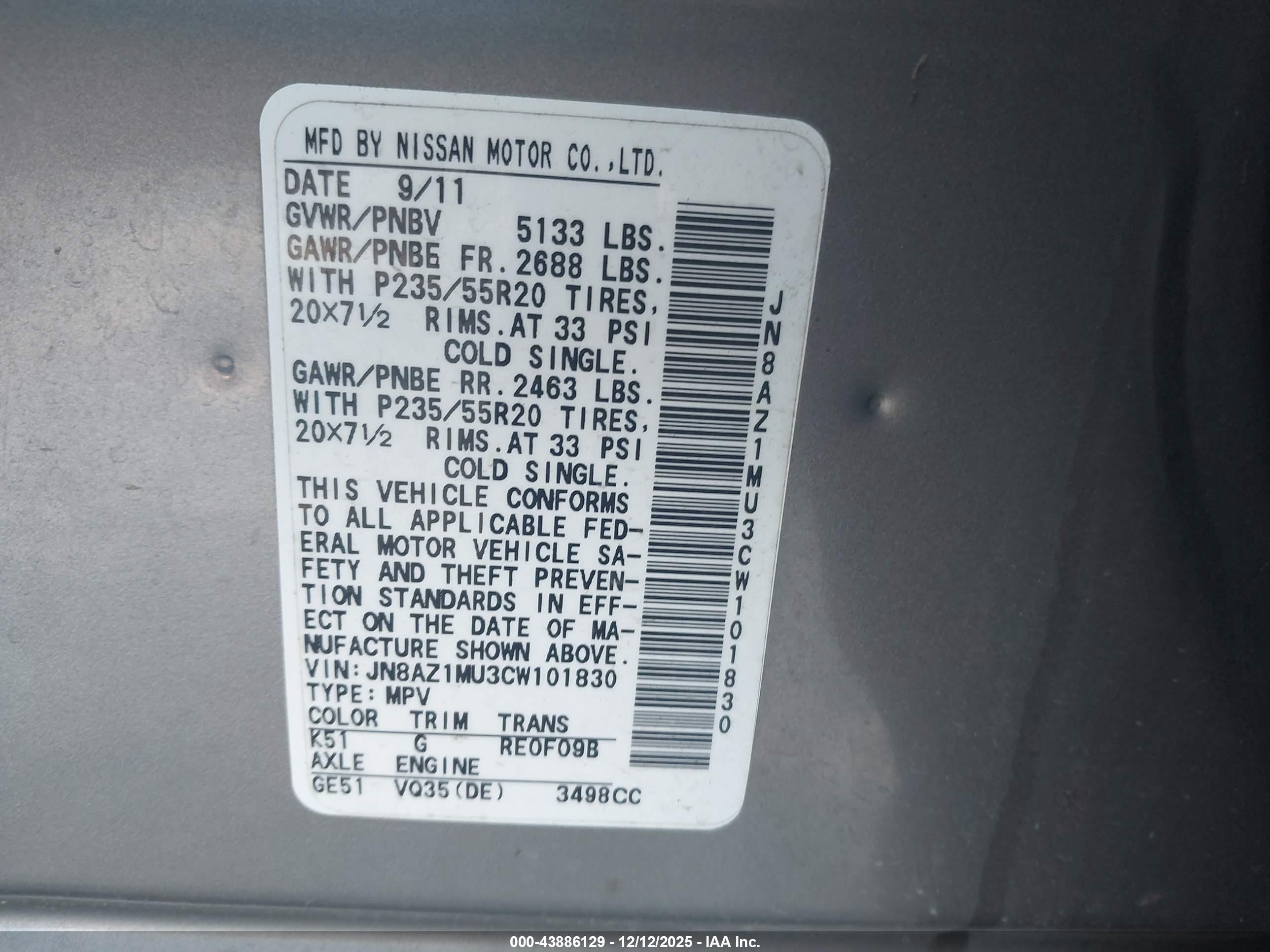 NISSAN MURANO image 9