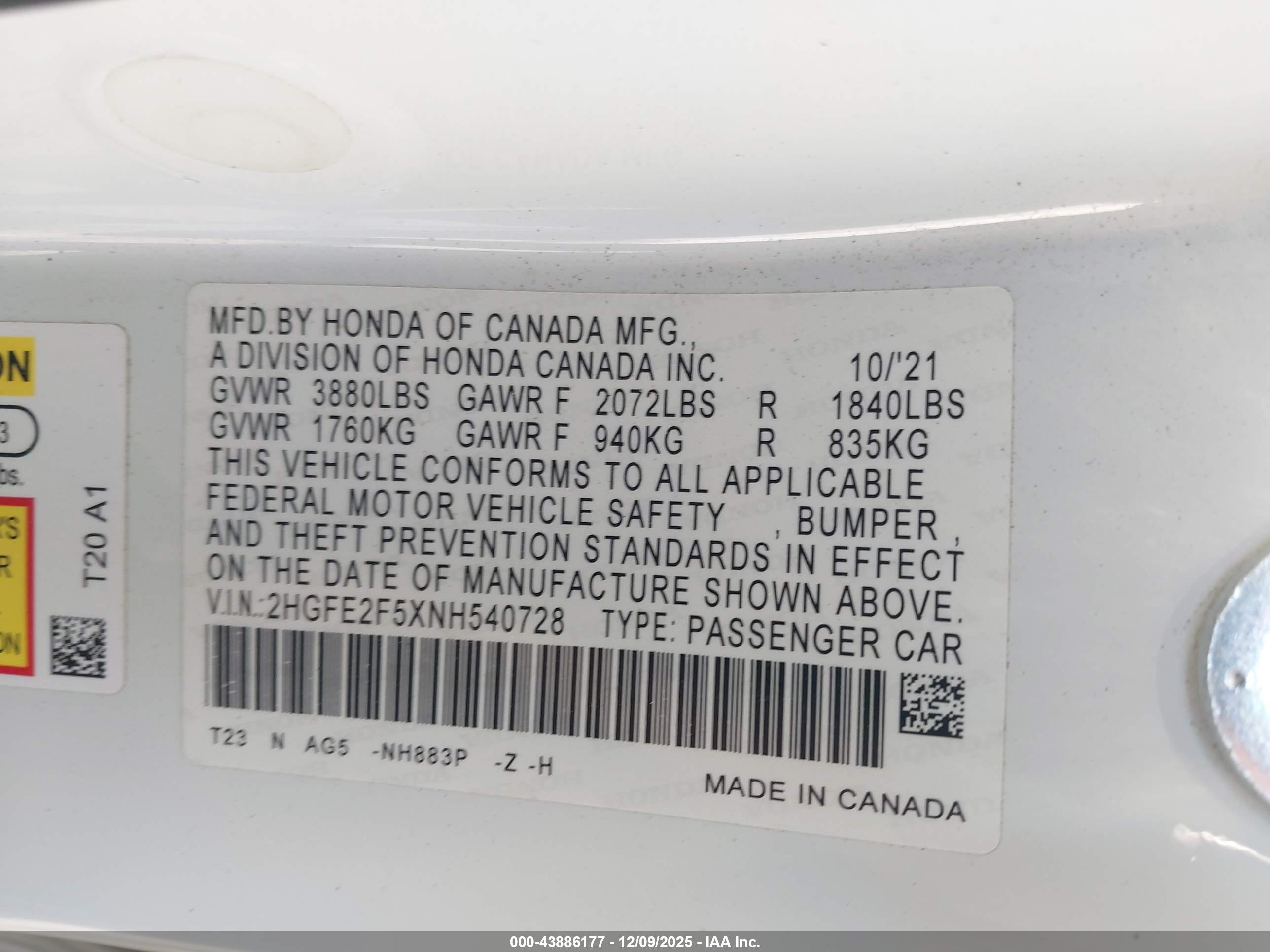 HONDA CIVIC image 9