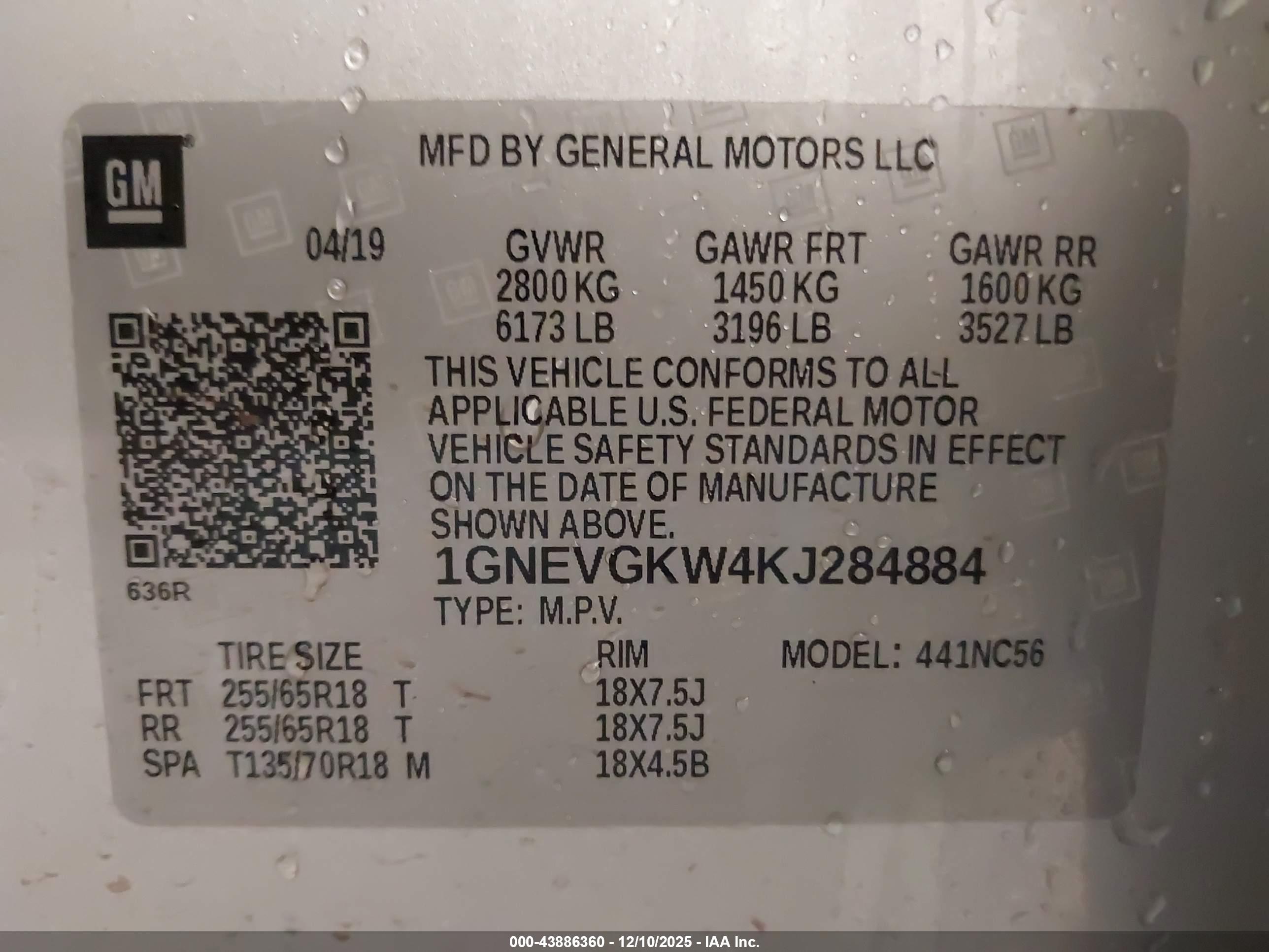 CHEVROLET TRAVERSE image 9