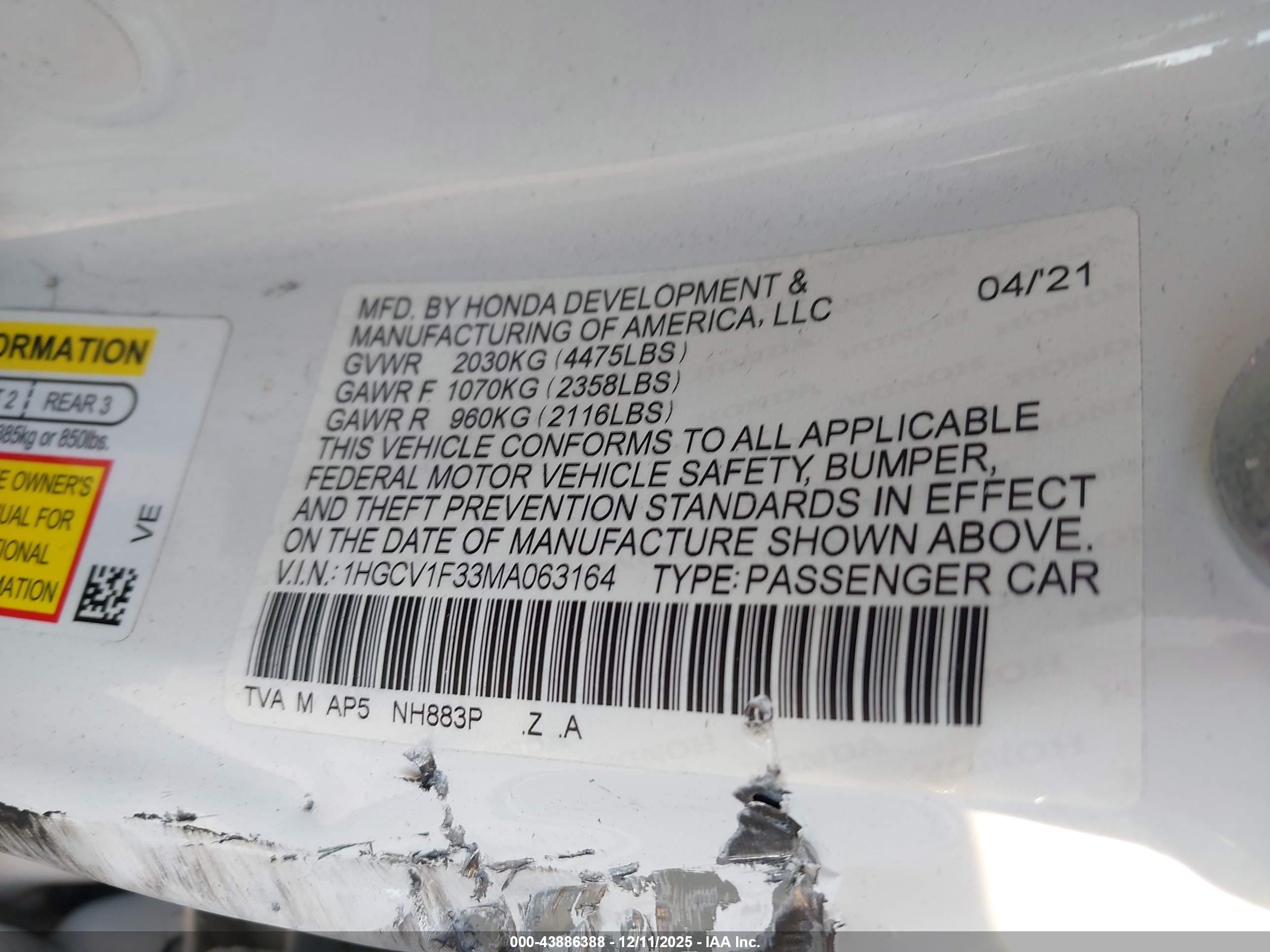 HONDA ACCORD image 9
