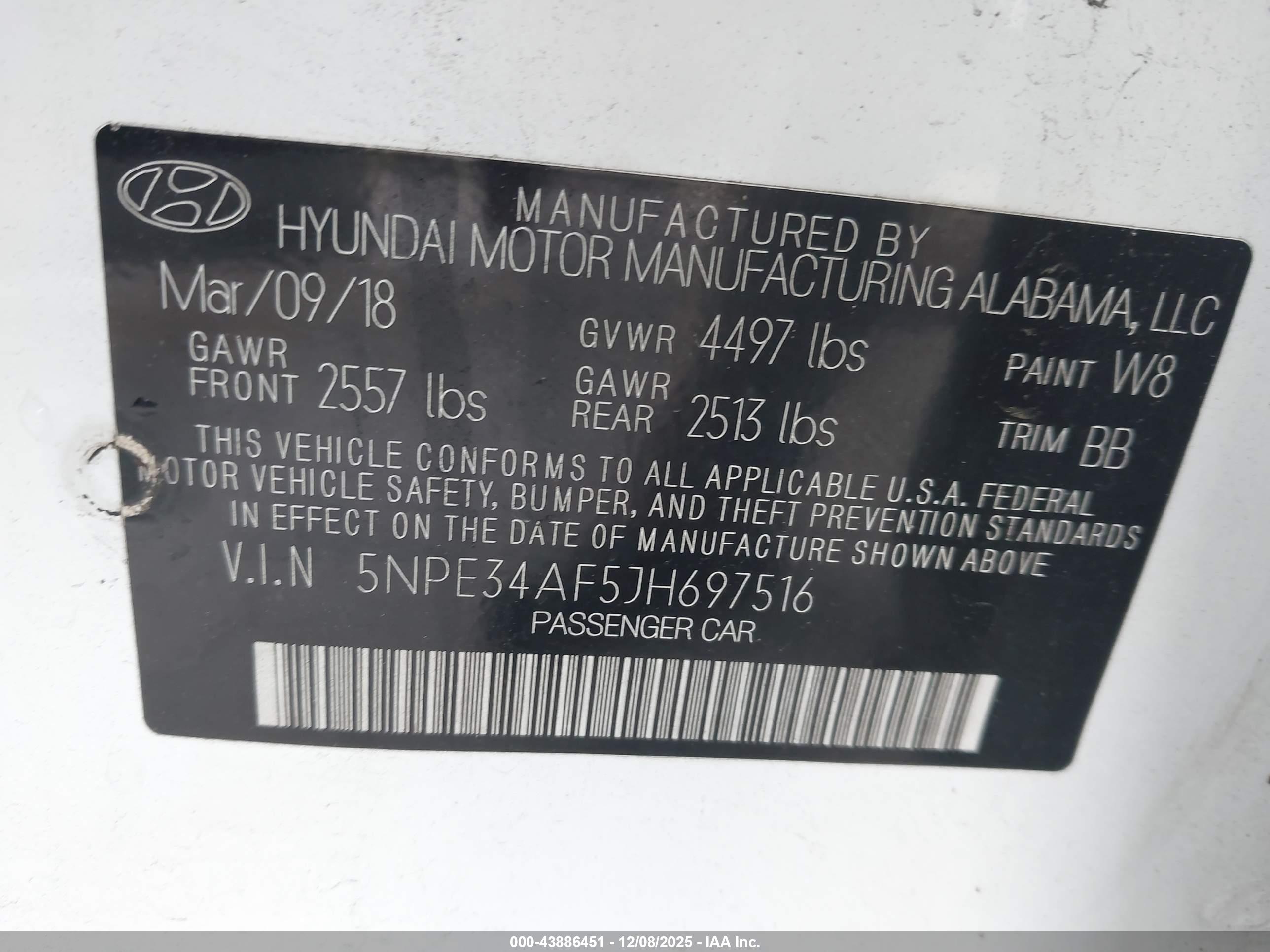 HYUNDAI SONATA image 9