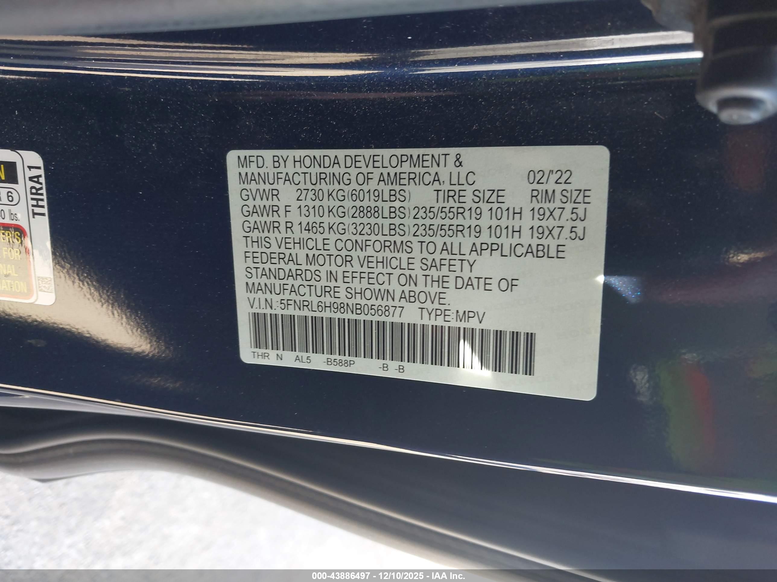 HONDA ODYSSEY image 9