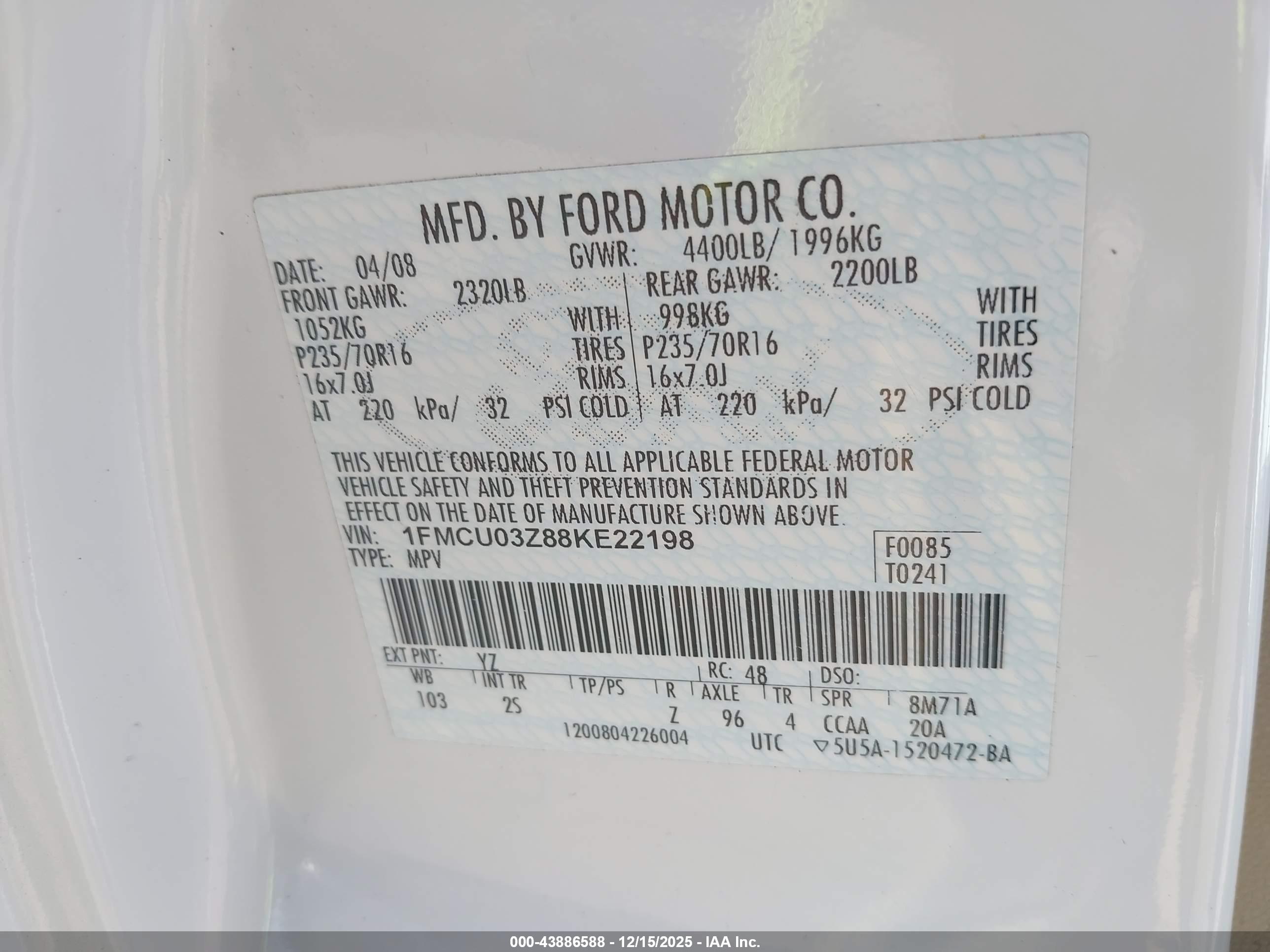 FORD ESCAPE image 9