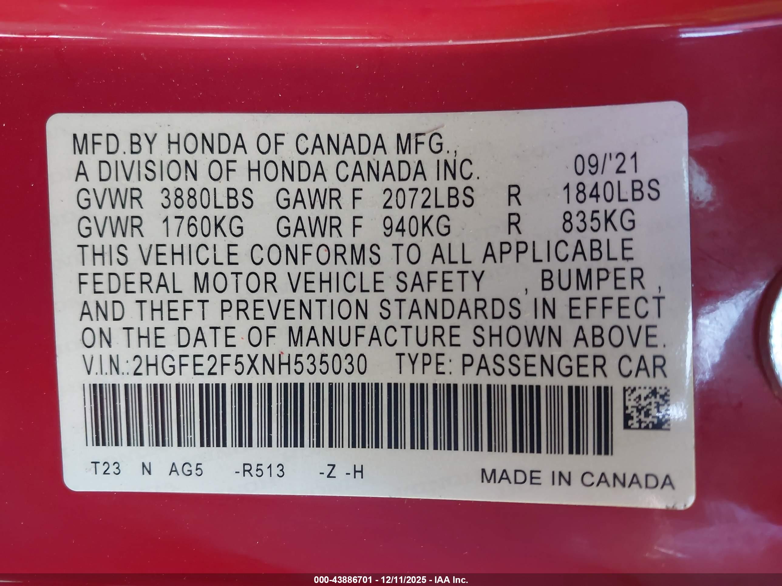 HONDA CIVIC image 9