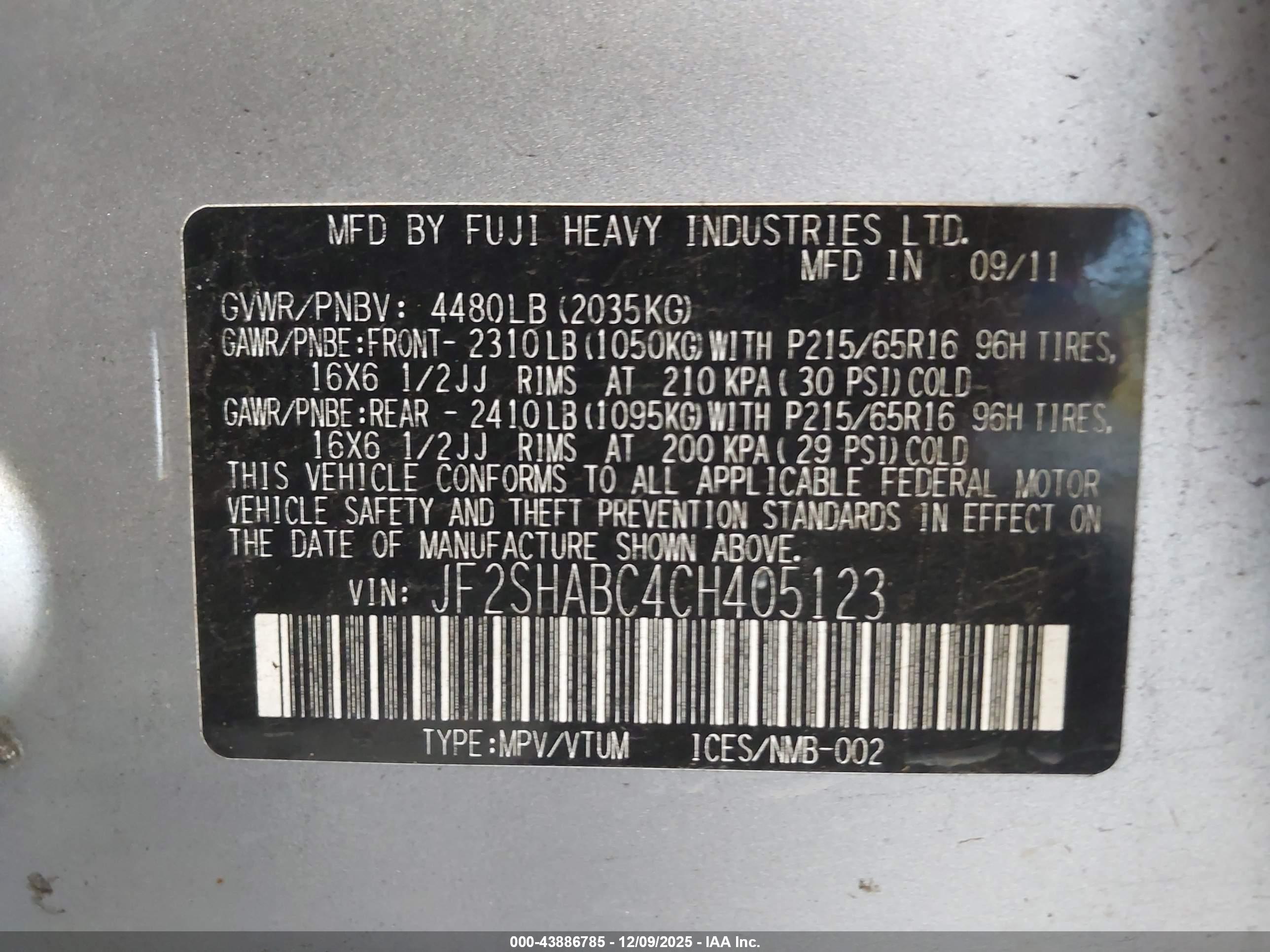 SUBARU FORESTER image 9