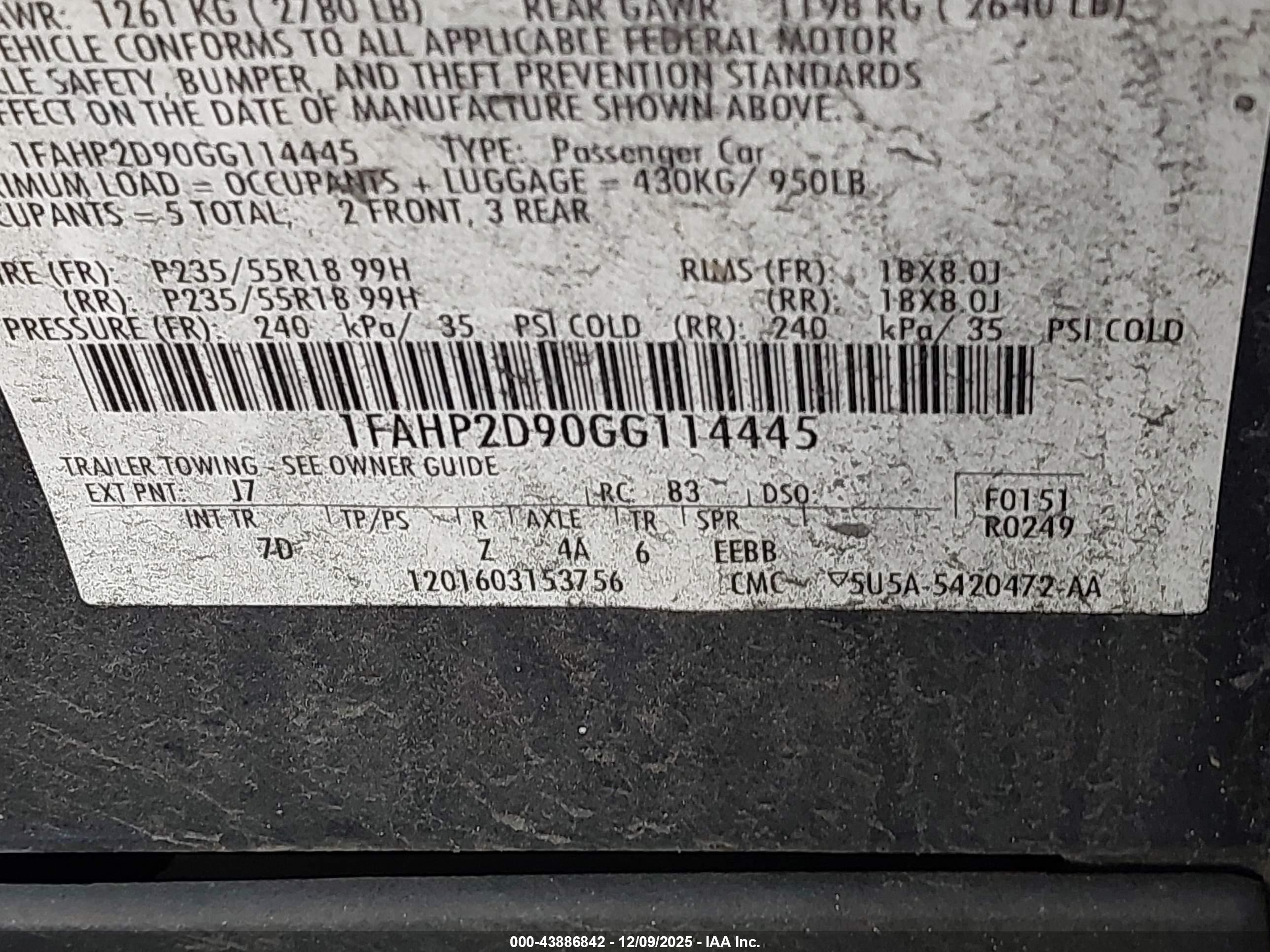 FORD TAURUS image 9
