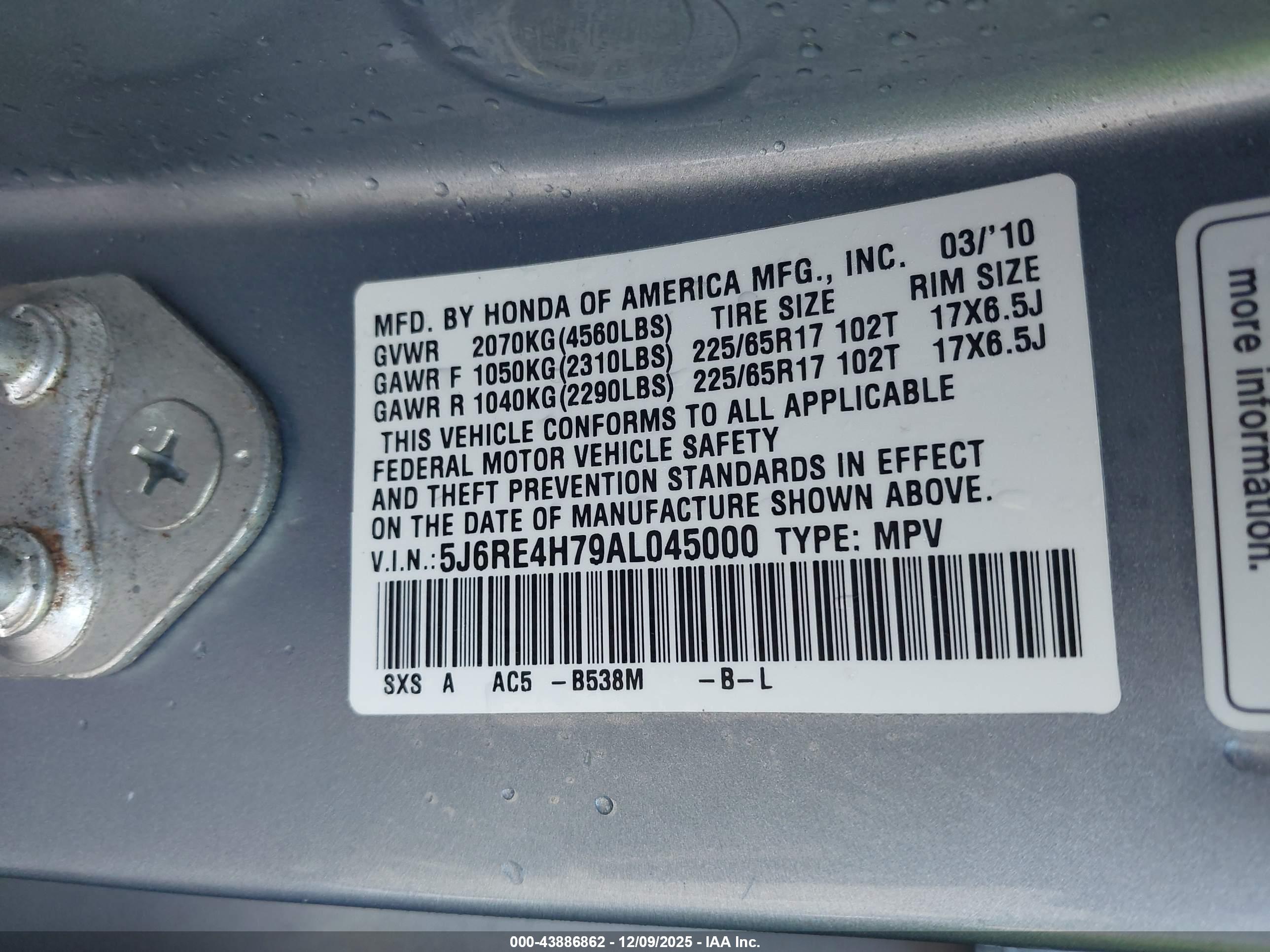 HONDA CR-V image 9