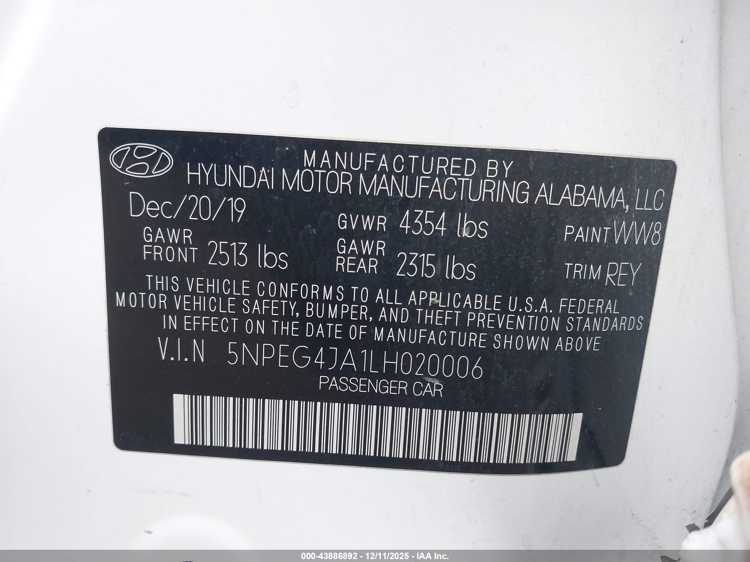 HYUNDAI SONATA image 9