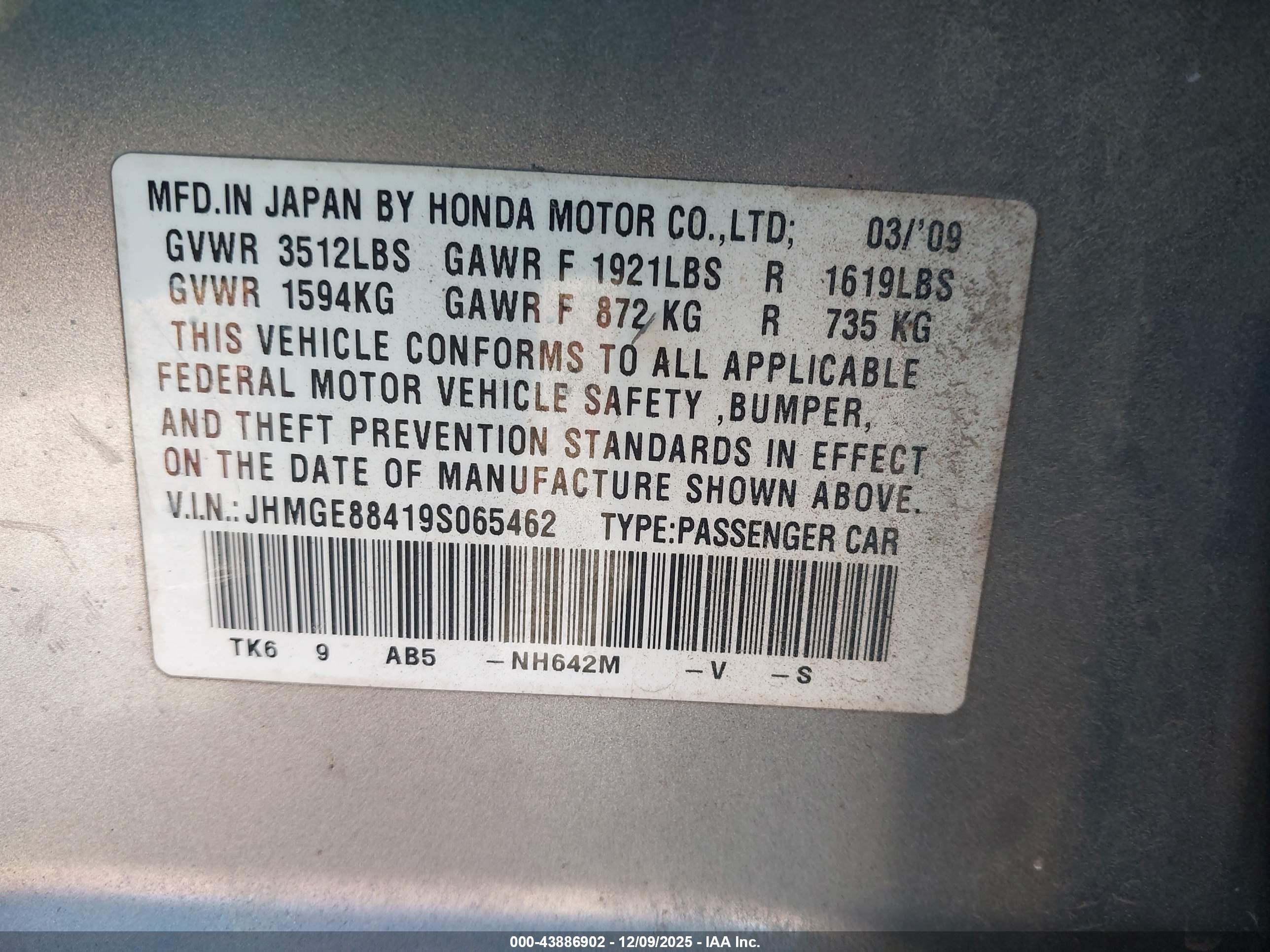 HONDA FIT image 9