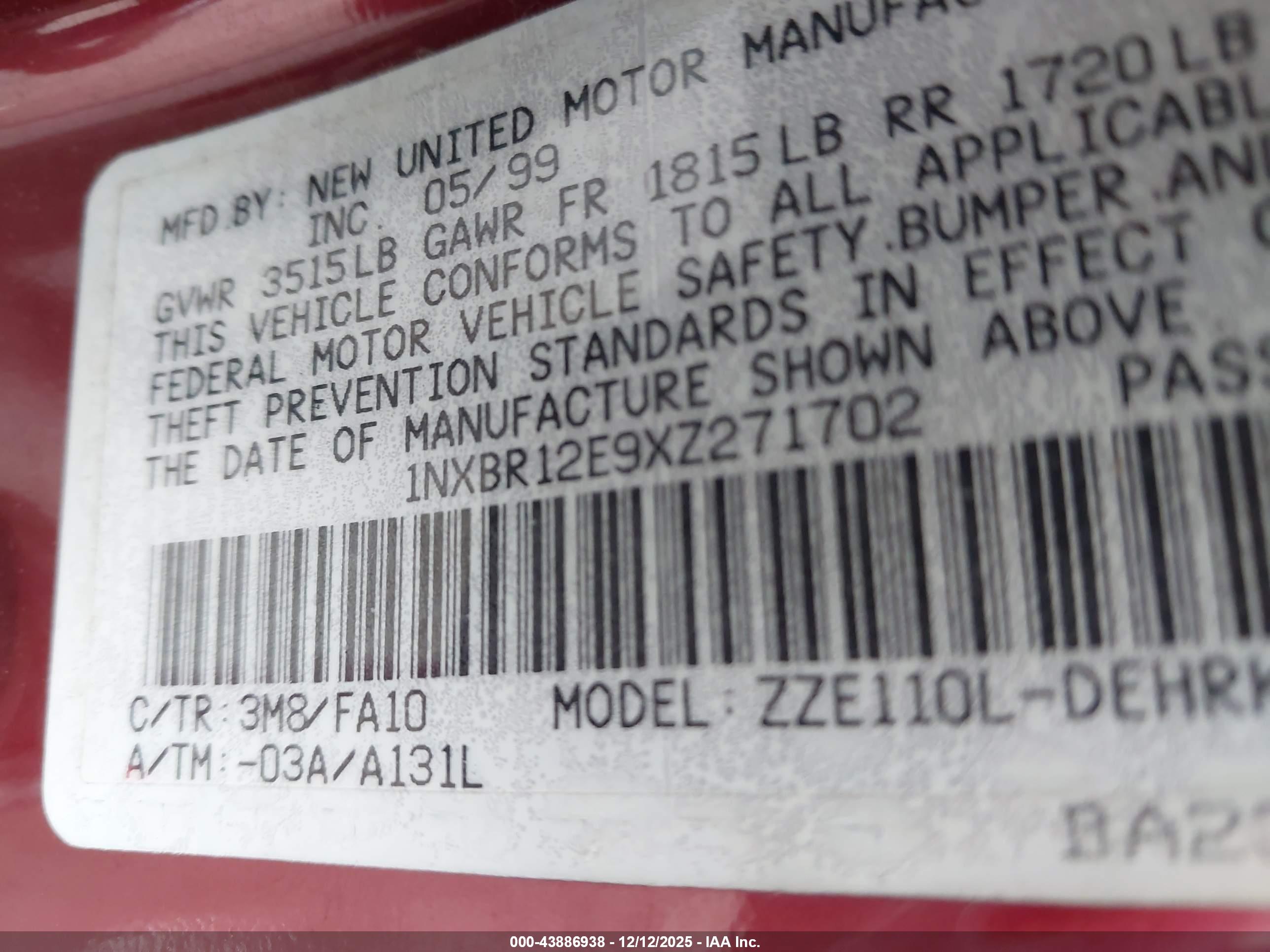 TOYOTA COROLLA image 9