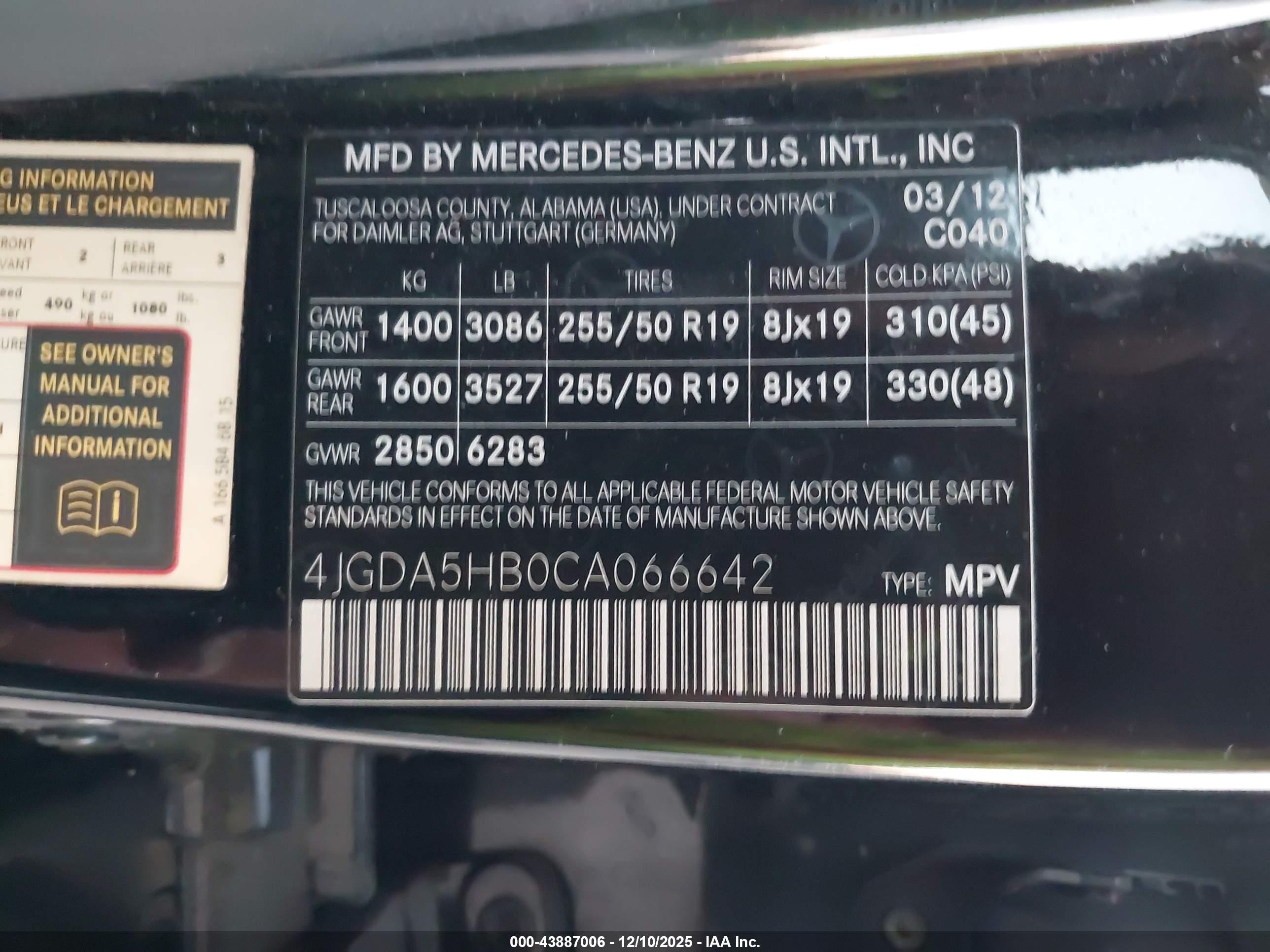 MERCEDES-BENZ ML image 9