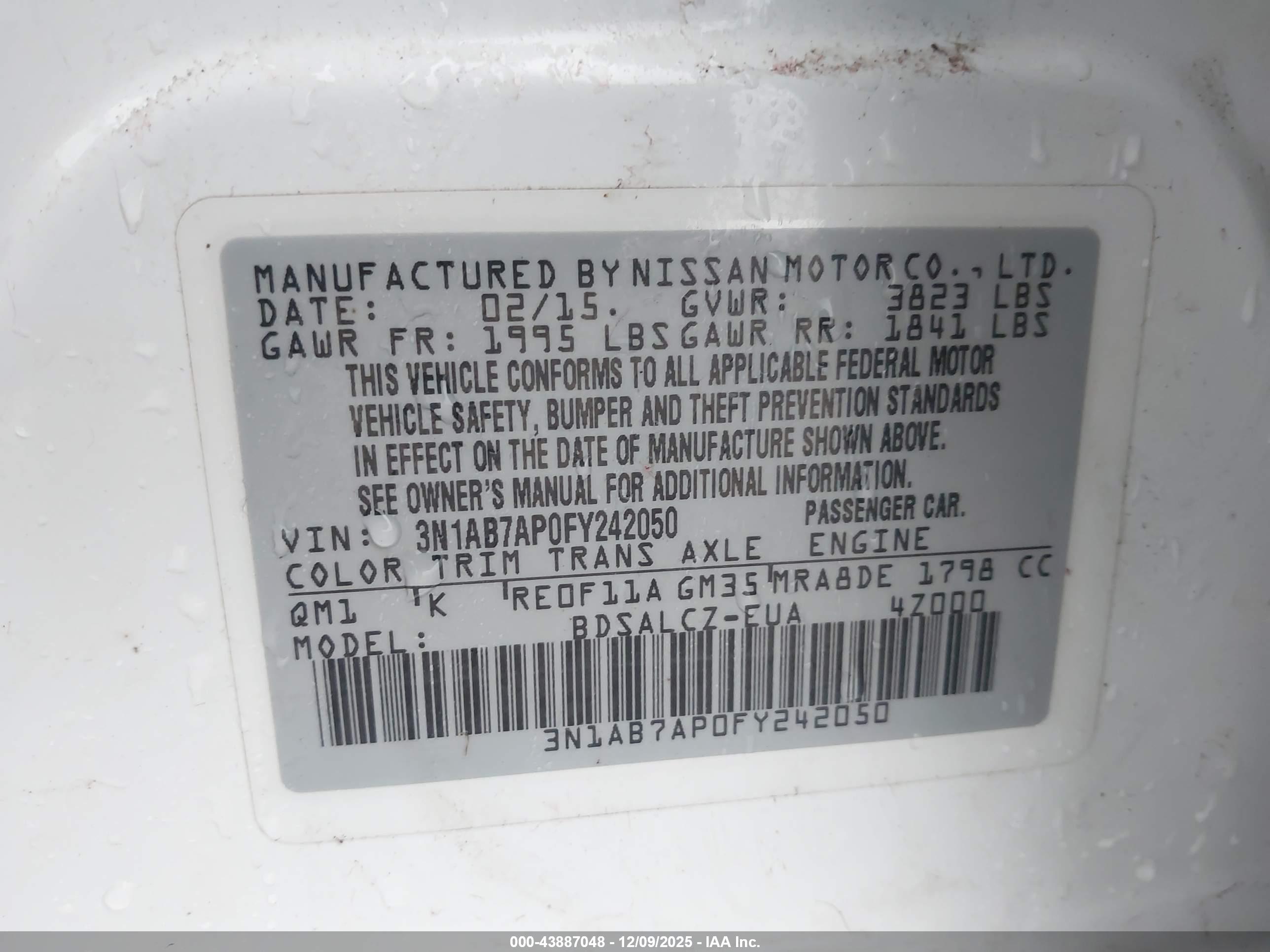 NISSAN SENTRA image 9