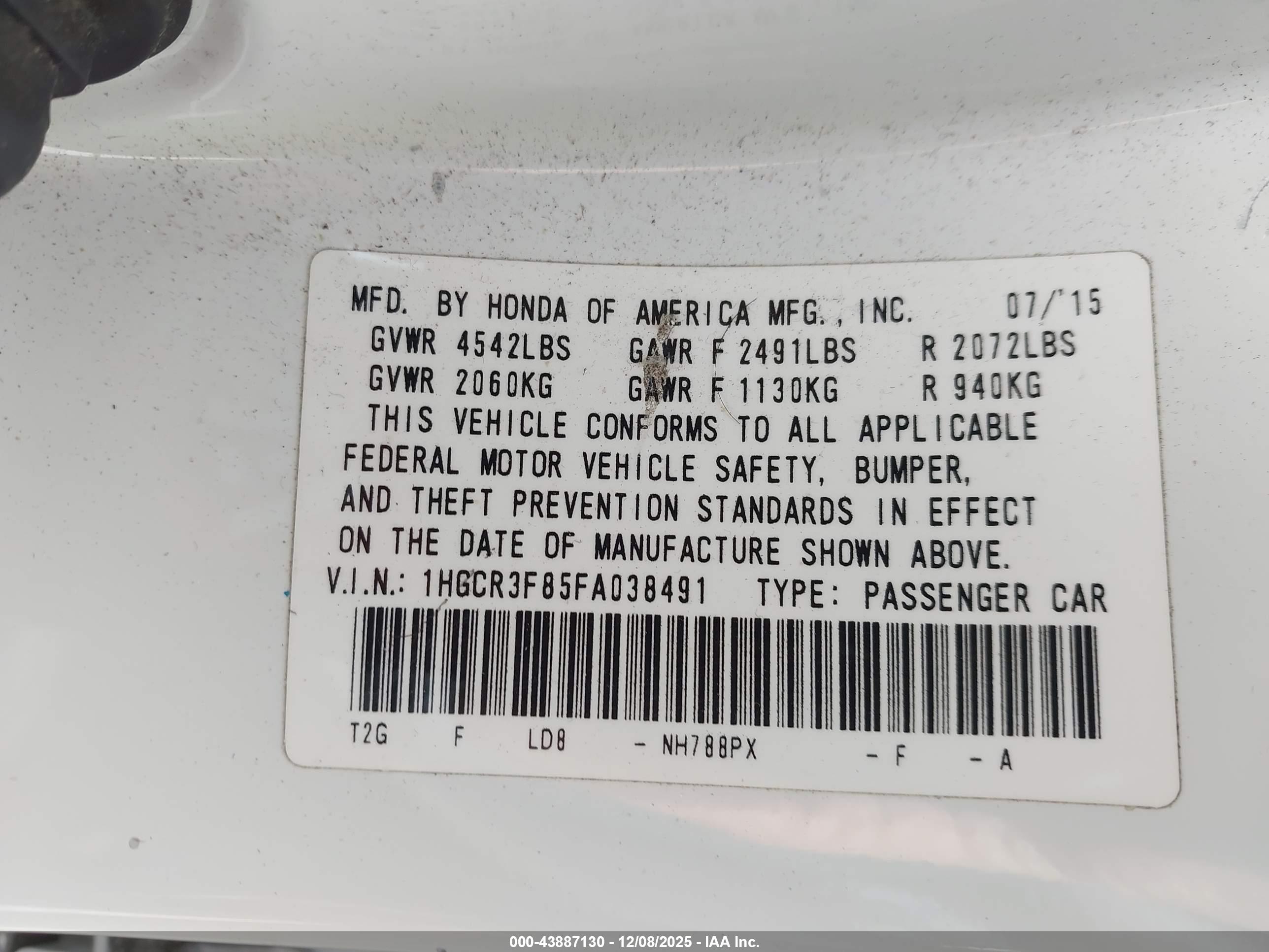 HONDA ACCORD image 9