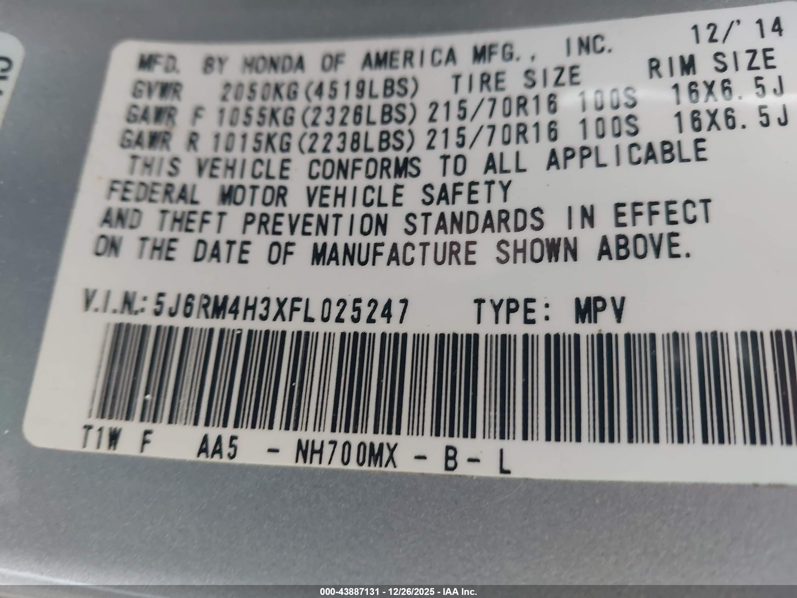 HONDA CR-V image 9