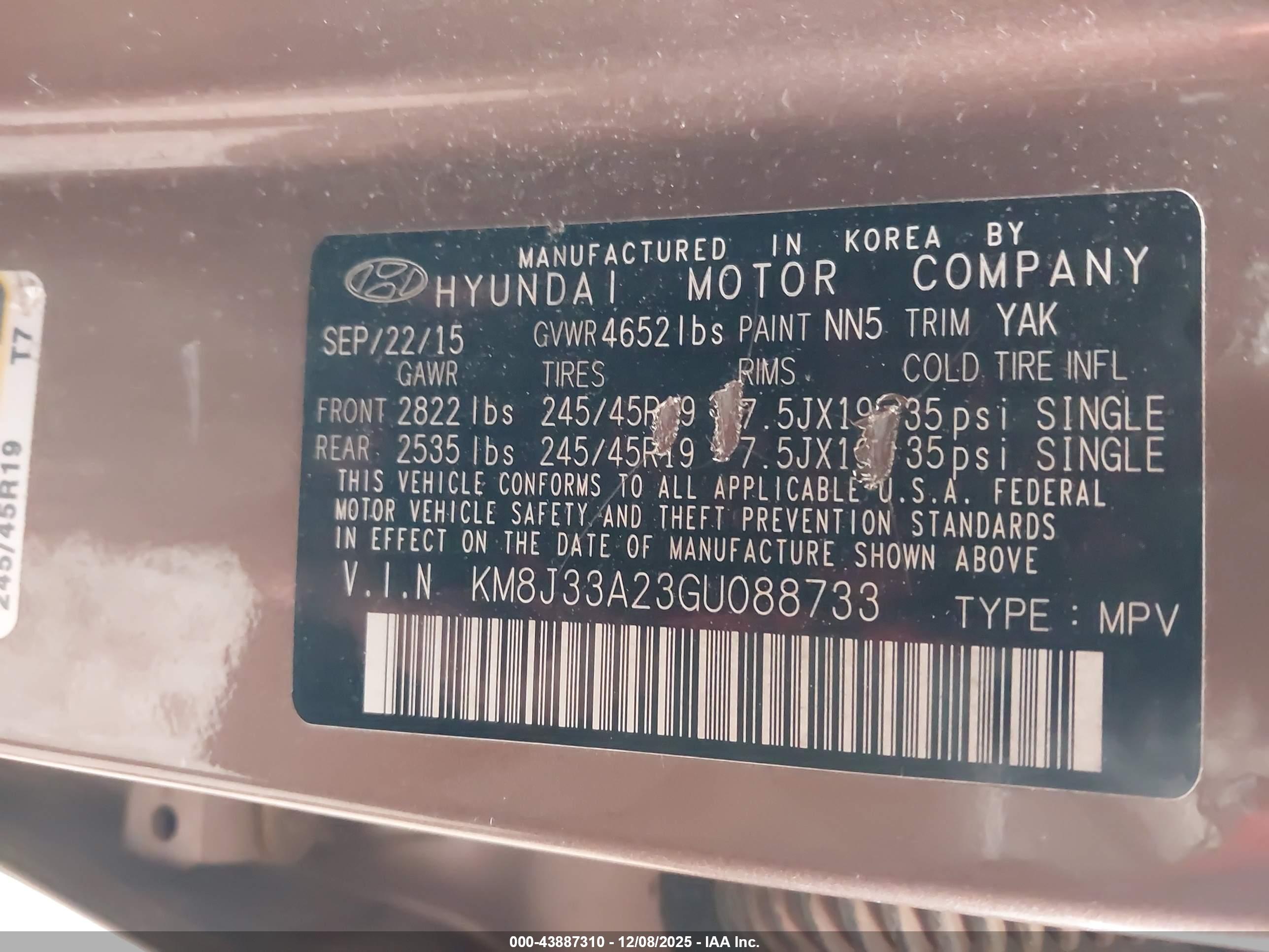 HYUNDAI TUCSON image 9