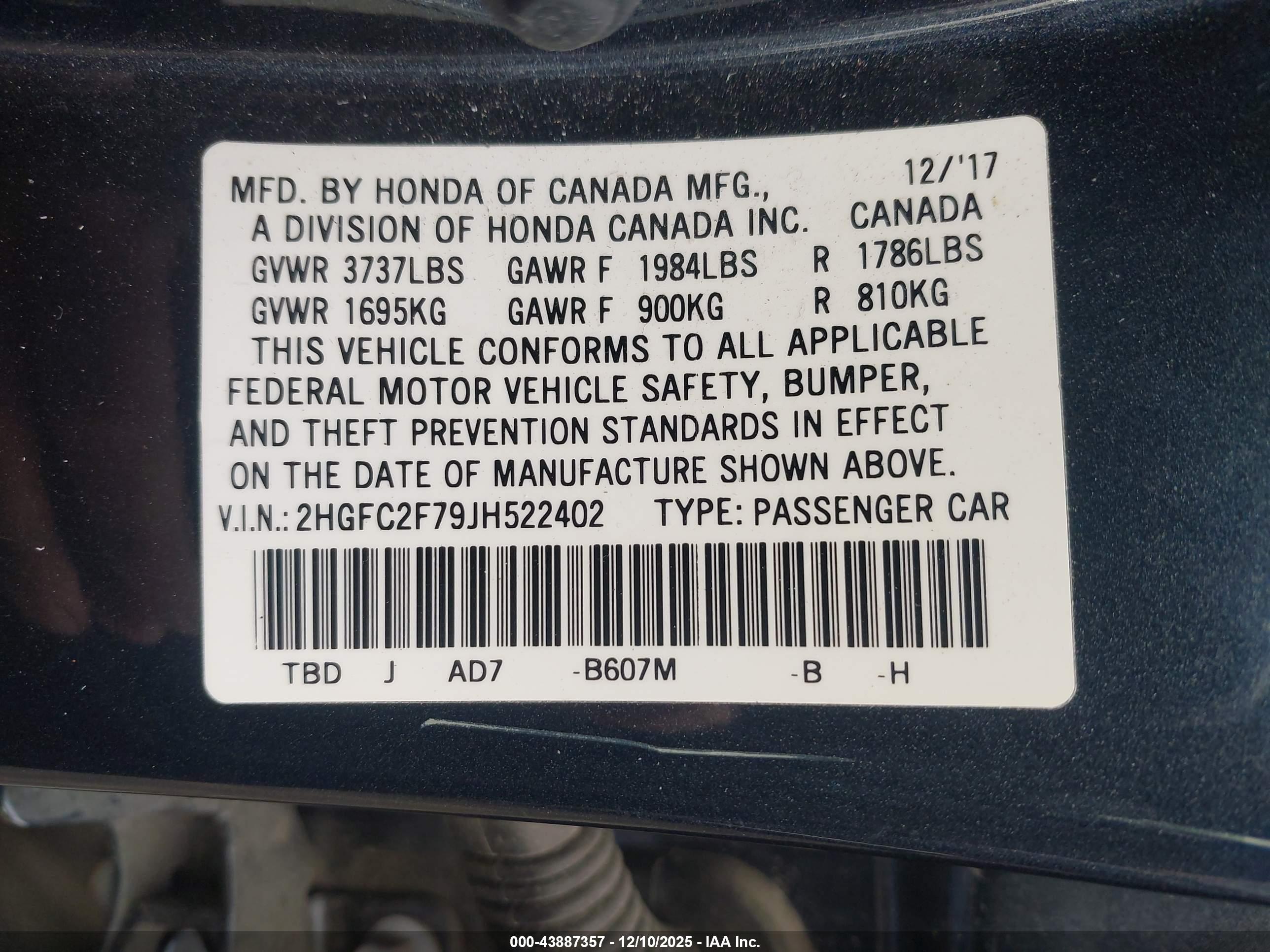 HONDA CIVIC image 9
