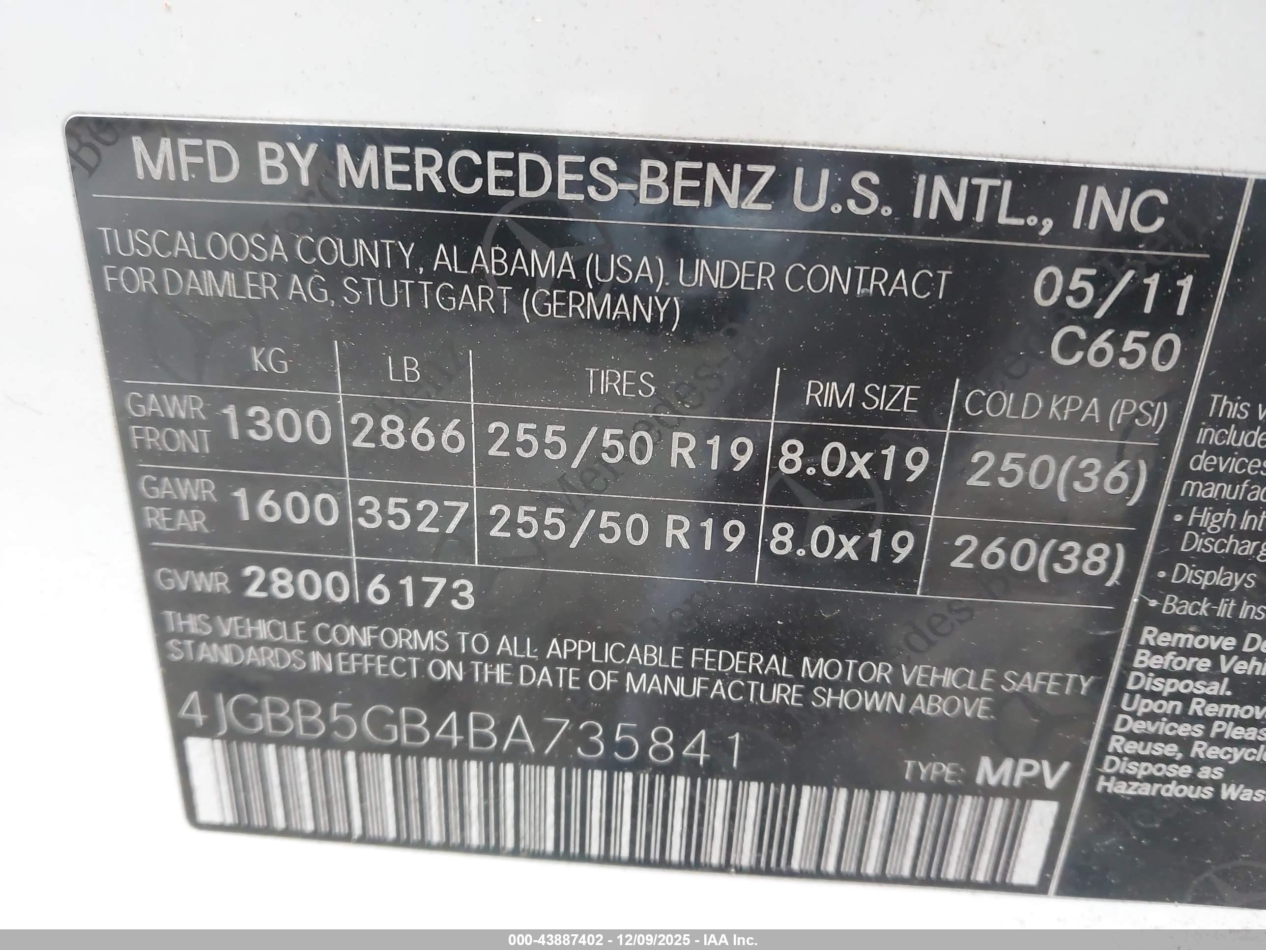 MERCEDES-BENZ ML image 9