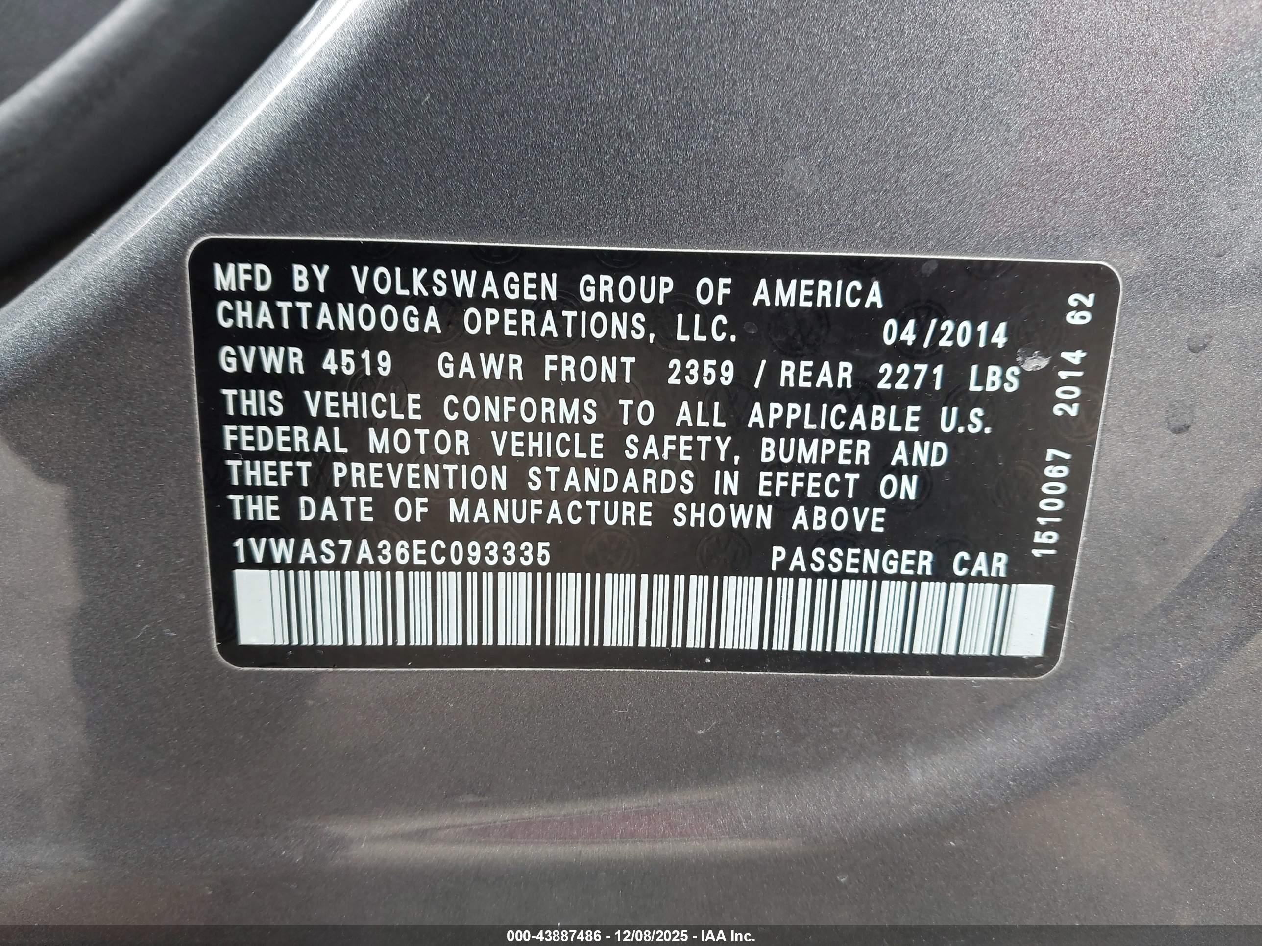 VOLKSWAGEN PASSAT image 9