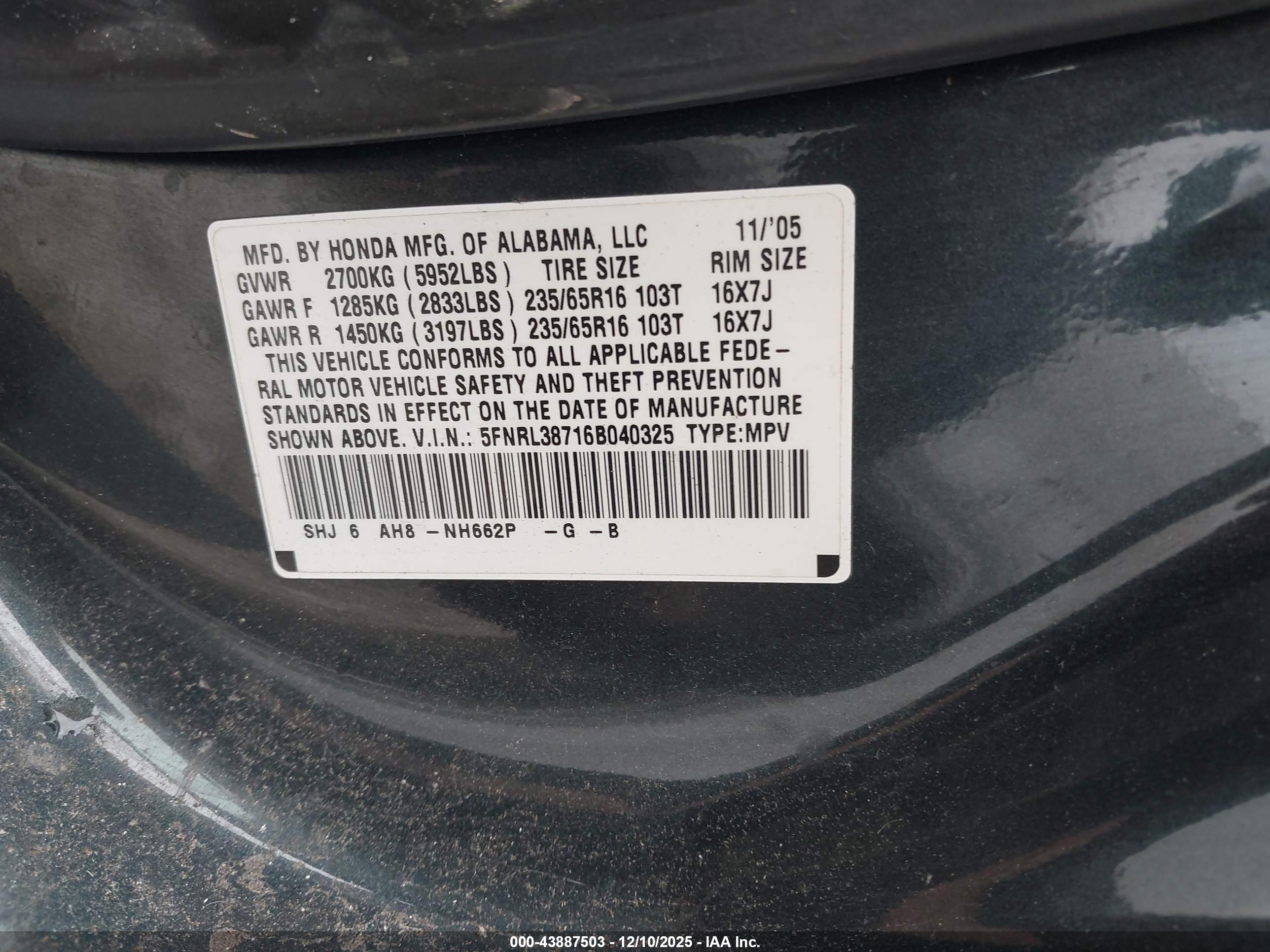 HONDA ODYSSEY image 9