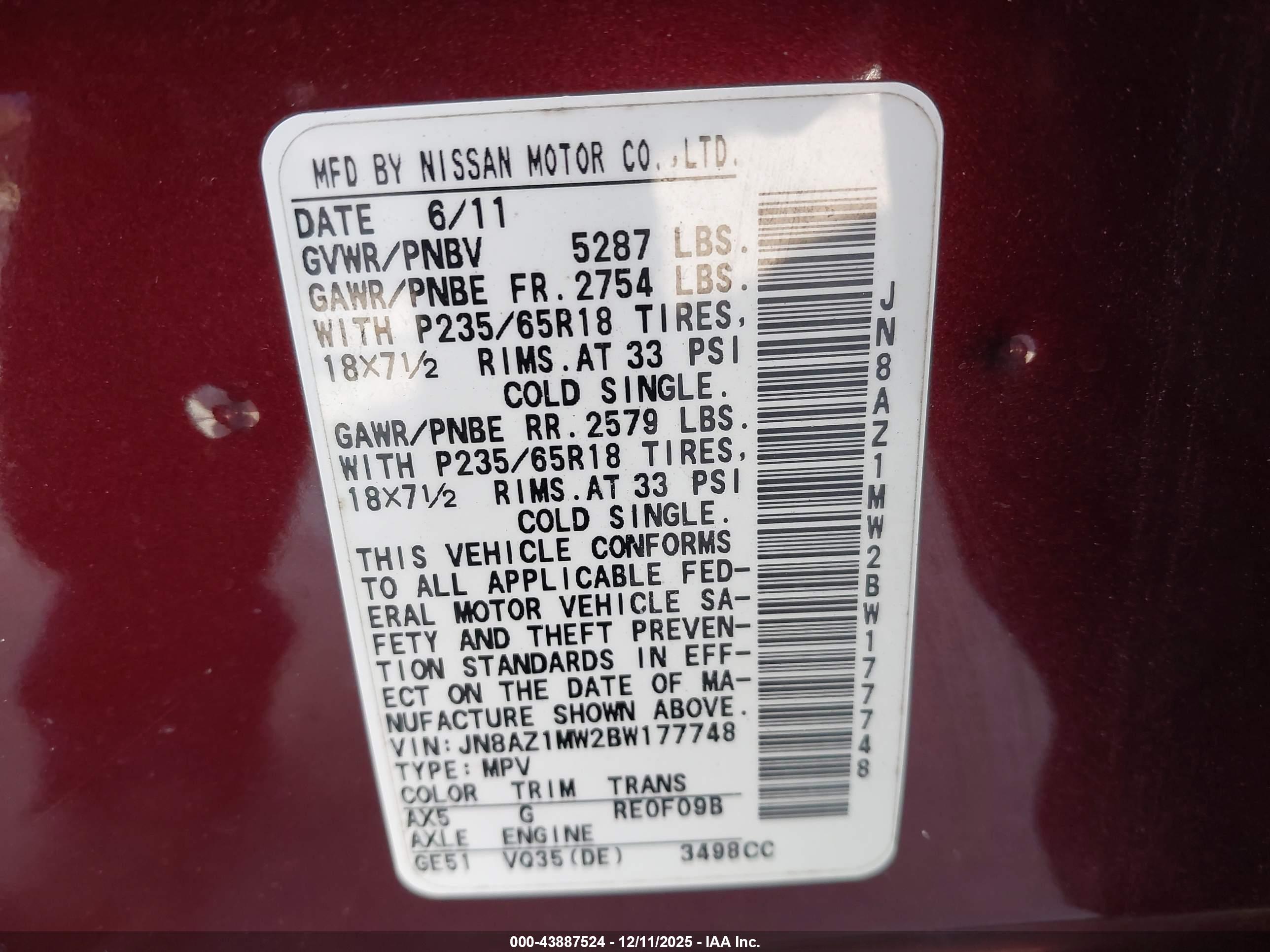 NISSAN MURANO image 9