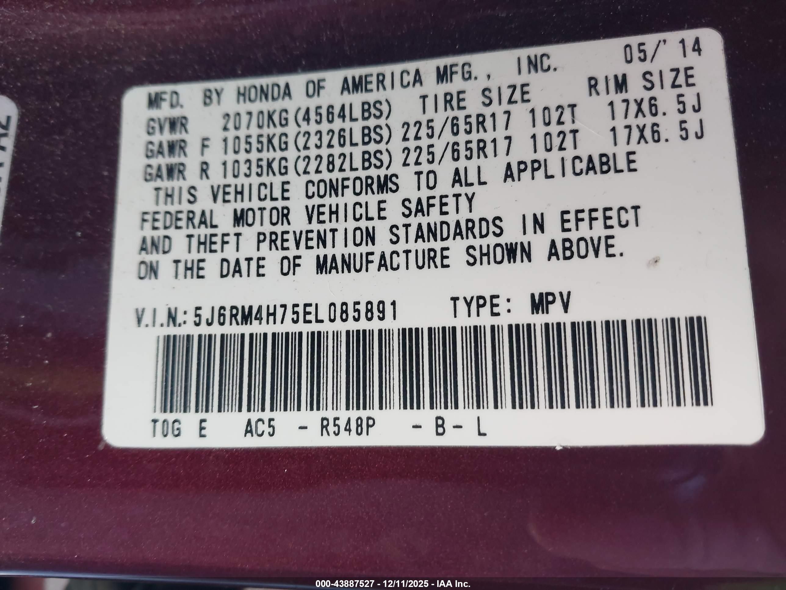 HONDA CR-V image 9
