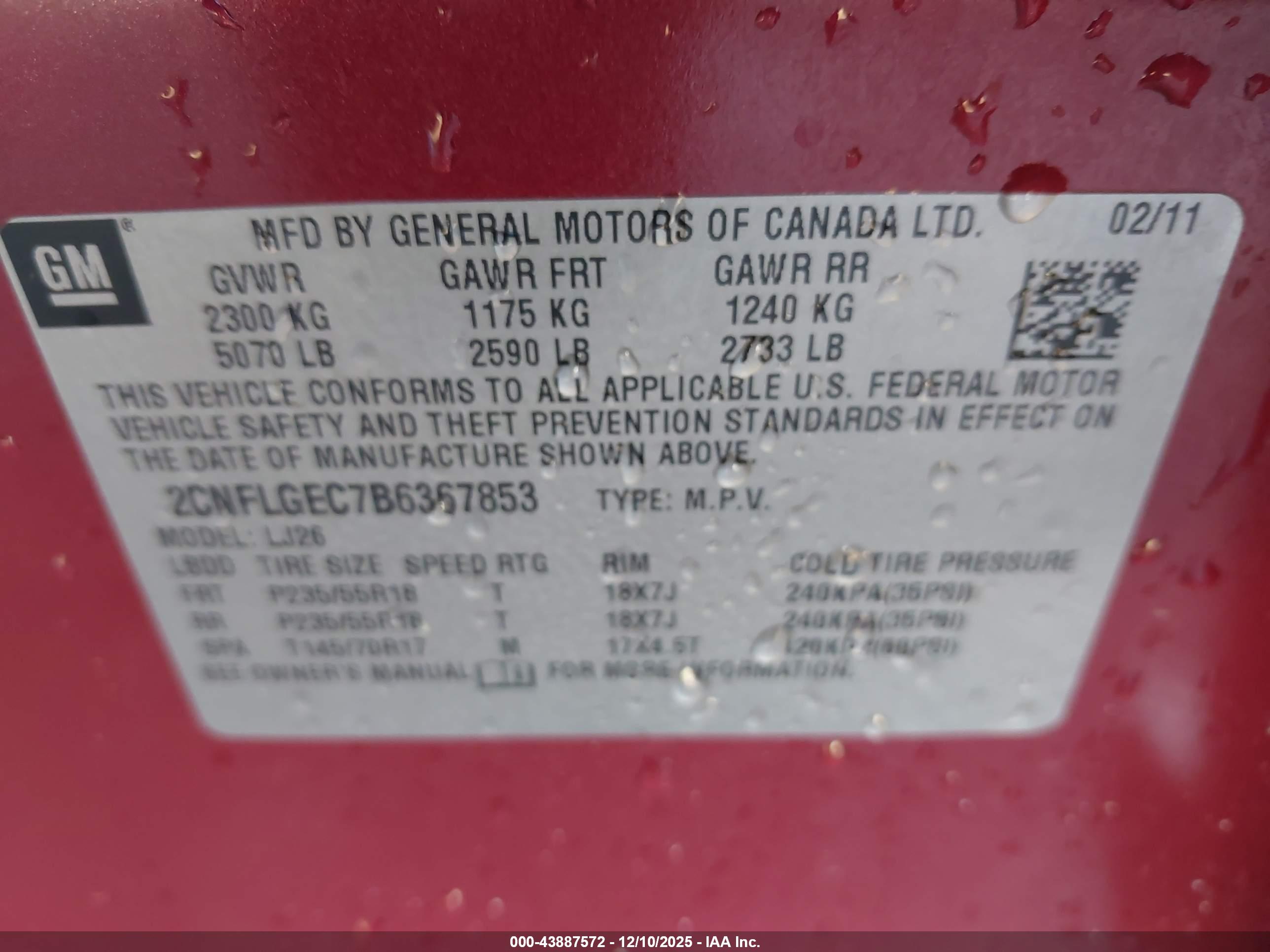 CHEVROLET EQUINOX image 9
