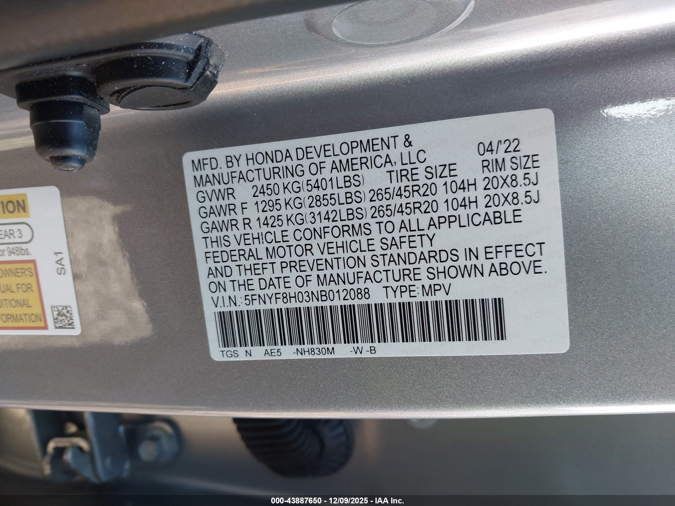 HONDA PASSPORT image 9
