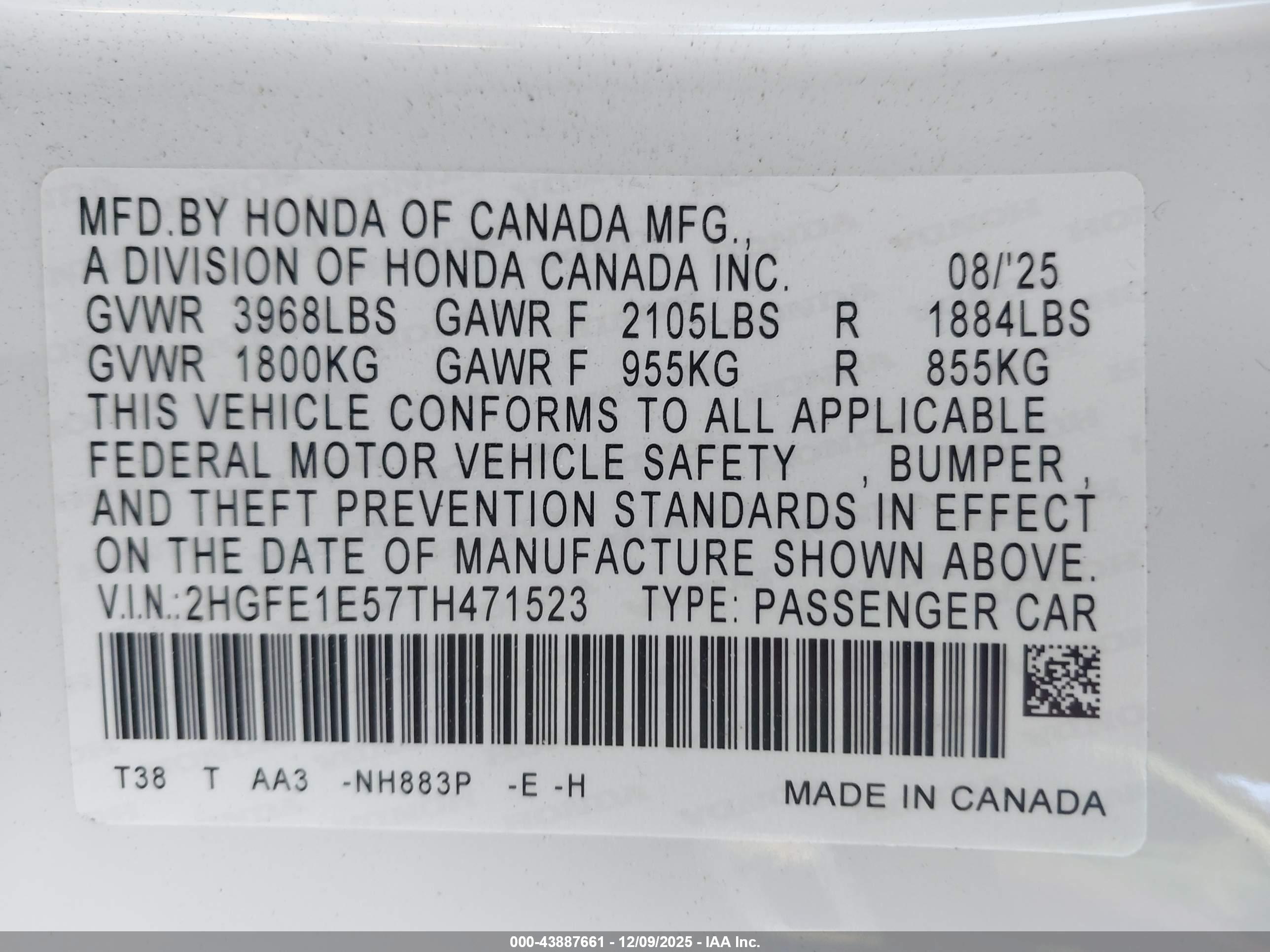 HONDA CIVIC image 9