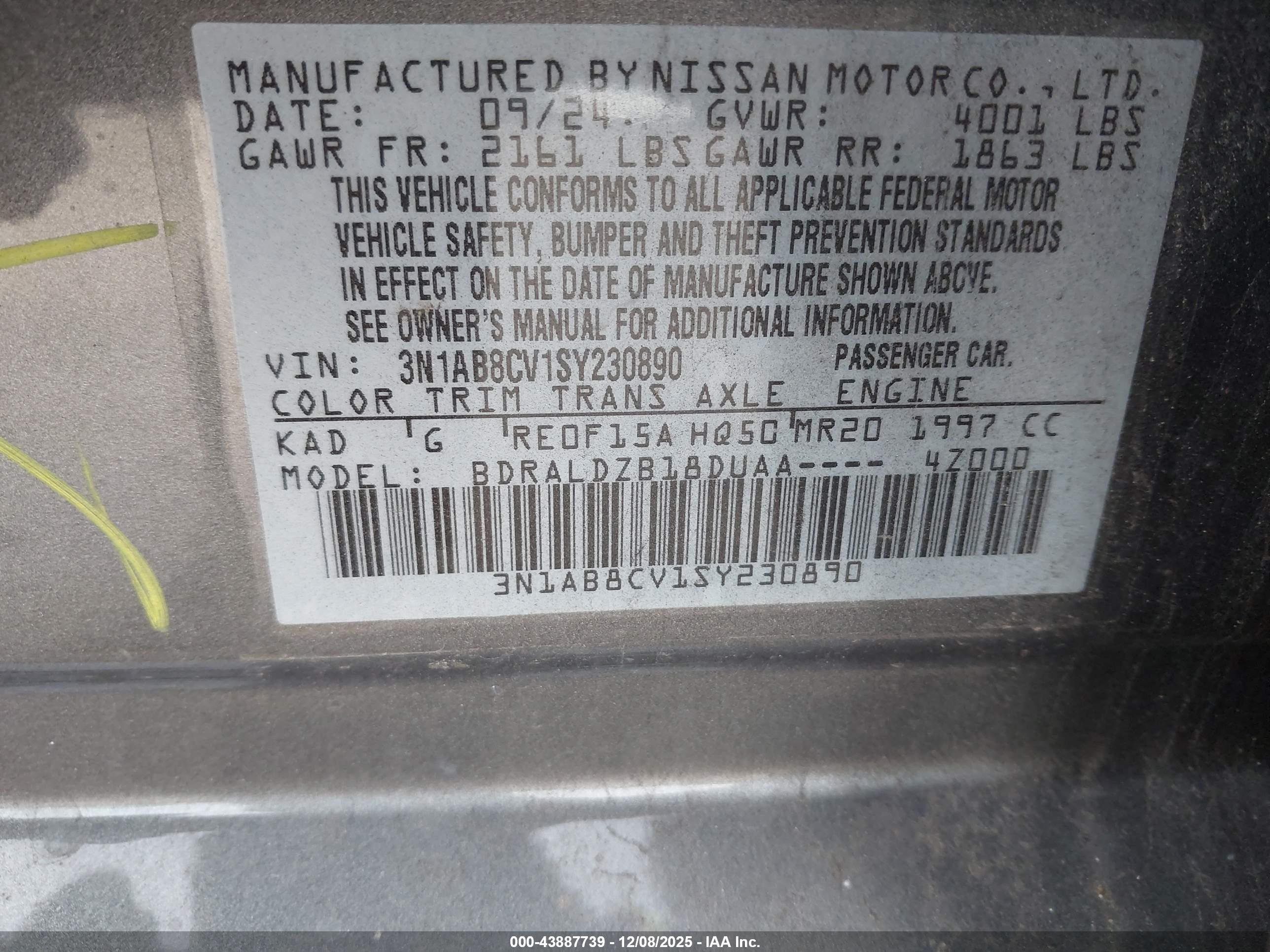 NISSAN SENTRA image 9
